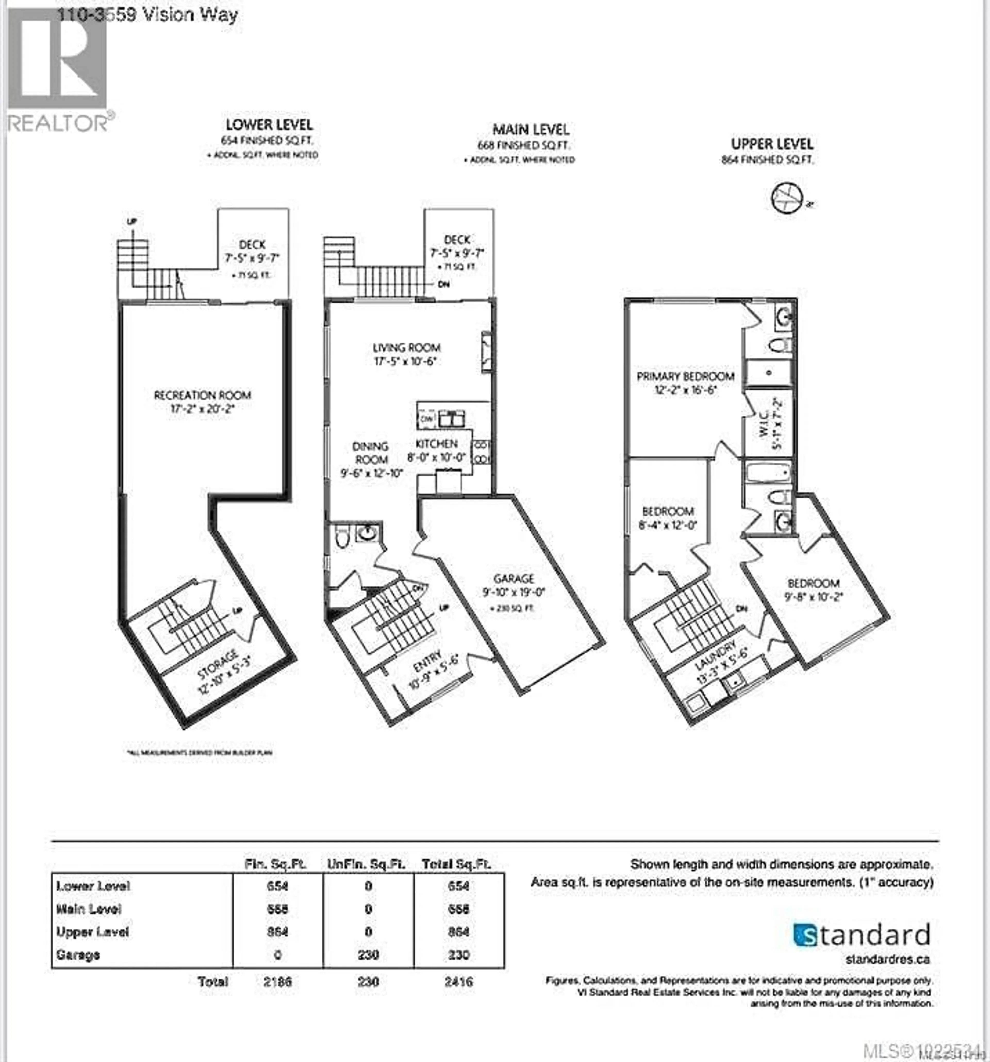 Floor plan for 110 - 3559 VISION WAY, Langford British Columbia V9C0C4