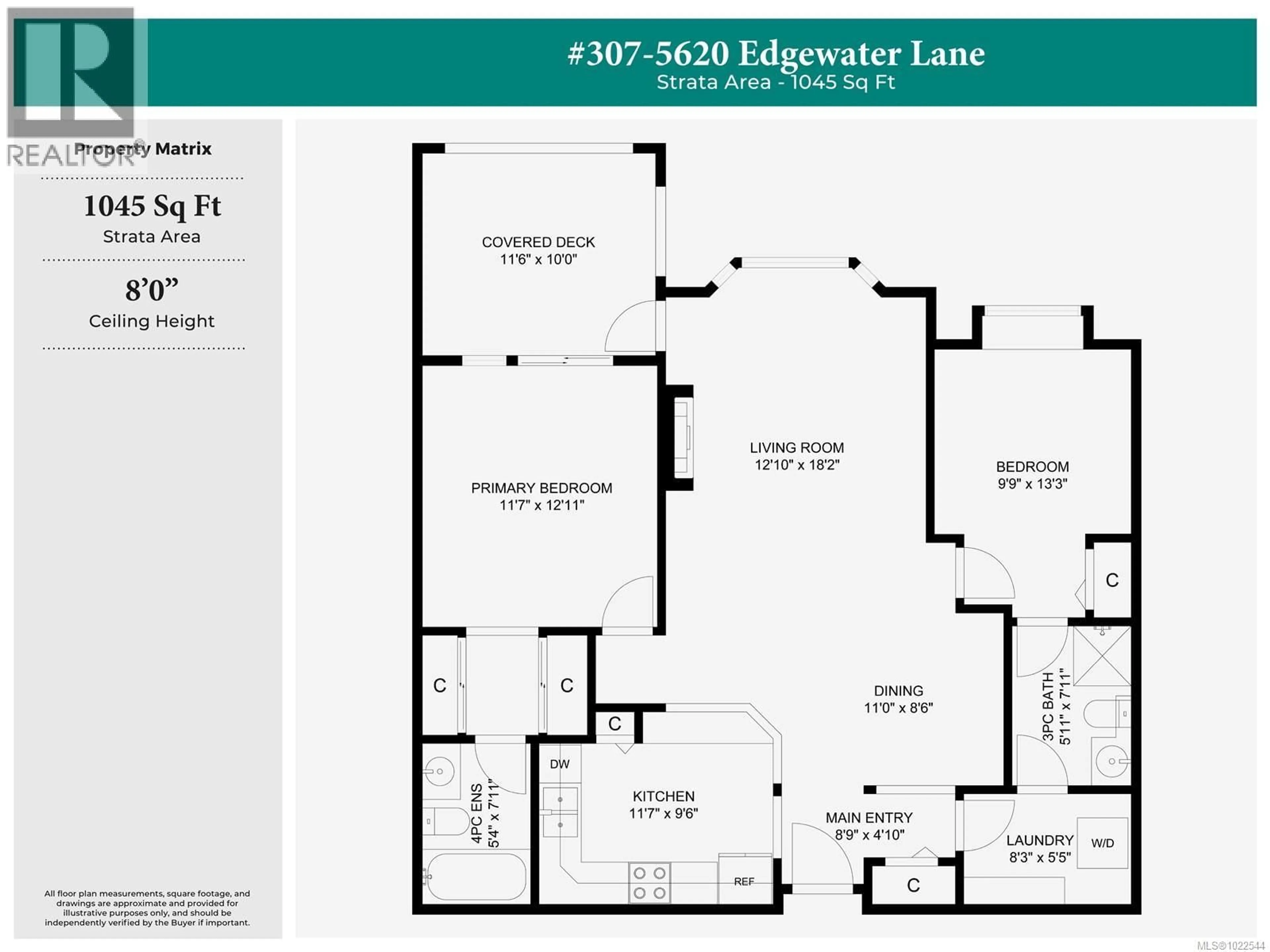 Floor plan for 307 - 5620 EDGEWATER LANE, Nanaimo British Columbia V9T6K1
