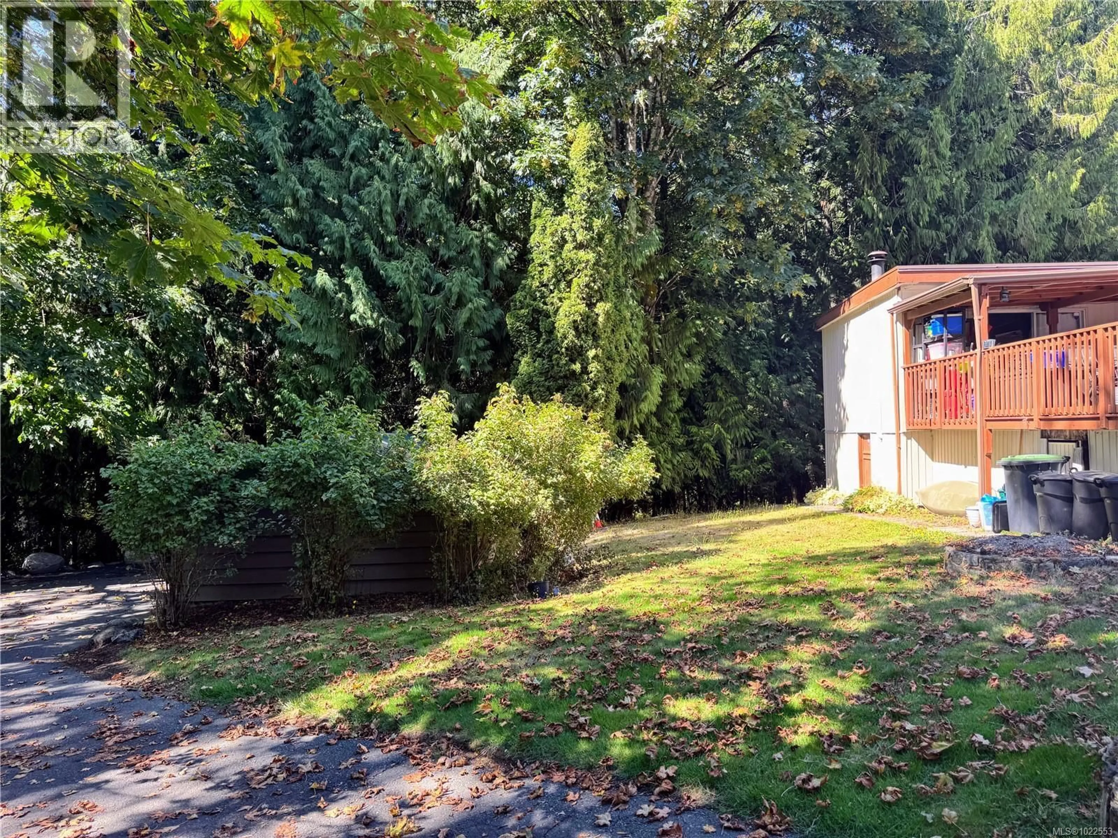 A pic from outside/outdoor area/front of a property/back of a property/a pic from drone, forest/trees view for 13 - 5838 BLYTHWOOD ROAD, Sooke British Columbia V9Z1H7
