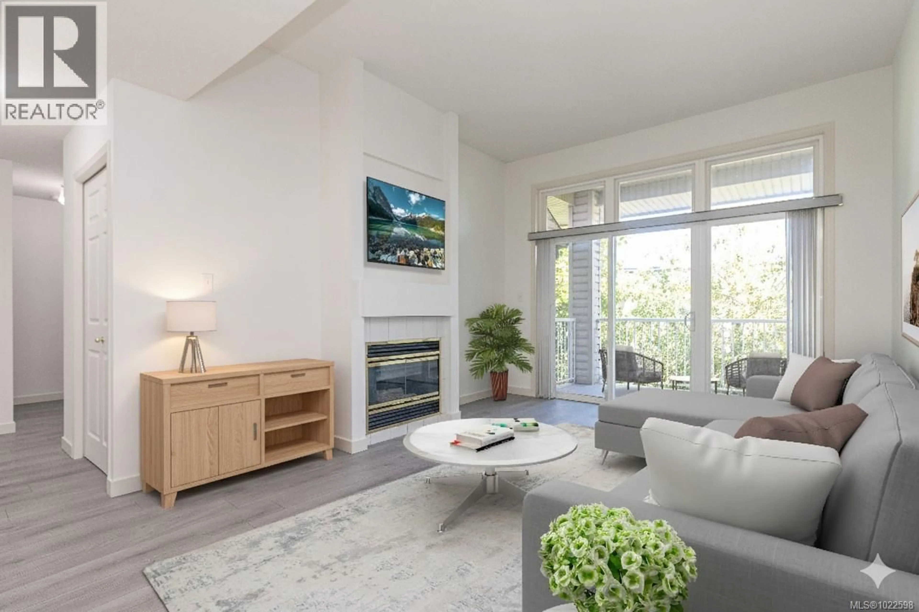 Living room with furniture, unknown for 205 - 273 MOILLIET STREET SOUTH, Parksville British Columbia V9P2T1