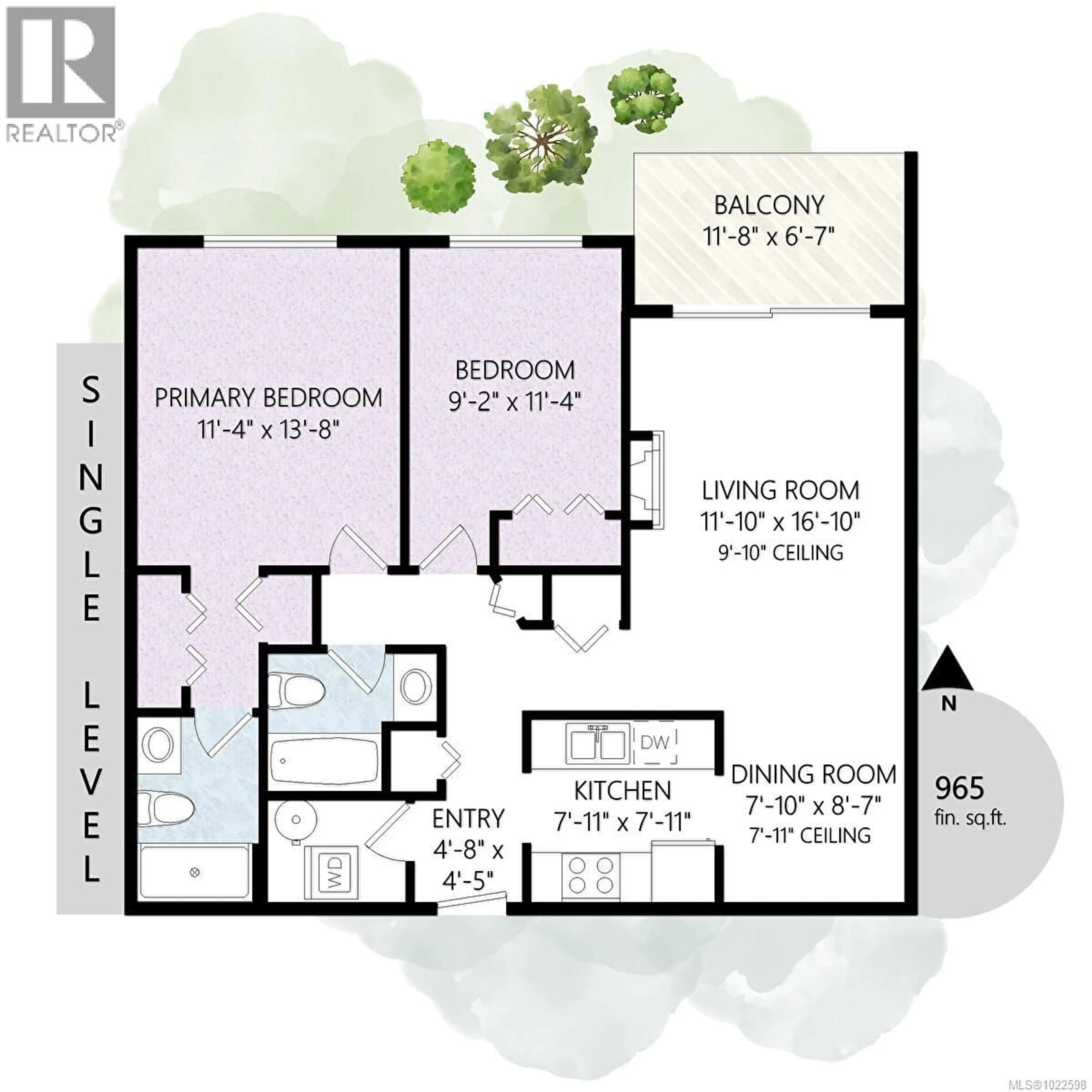 Floor plan for 205 - 273 MOILLIET STREET SOUTH, Parksville British Columbia V9P2T1