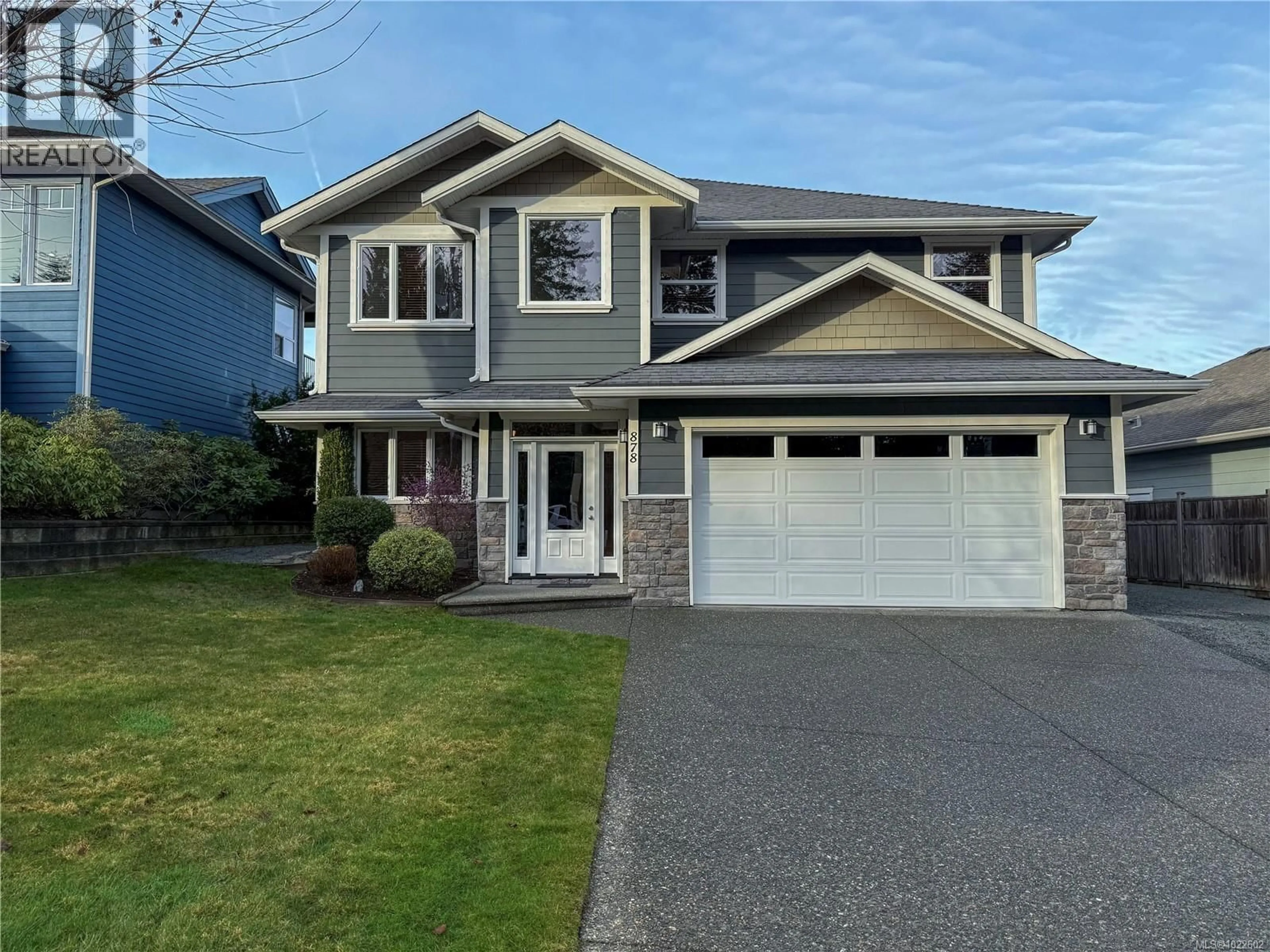 Home with vinyl exterior material, street for 878 ERICKSON ROAD, Campbell River British Columbia V9H0B3