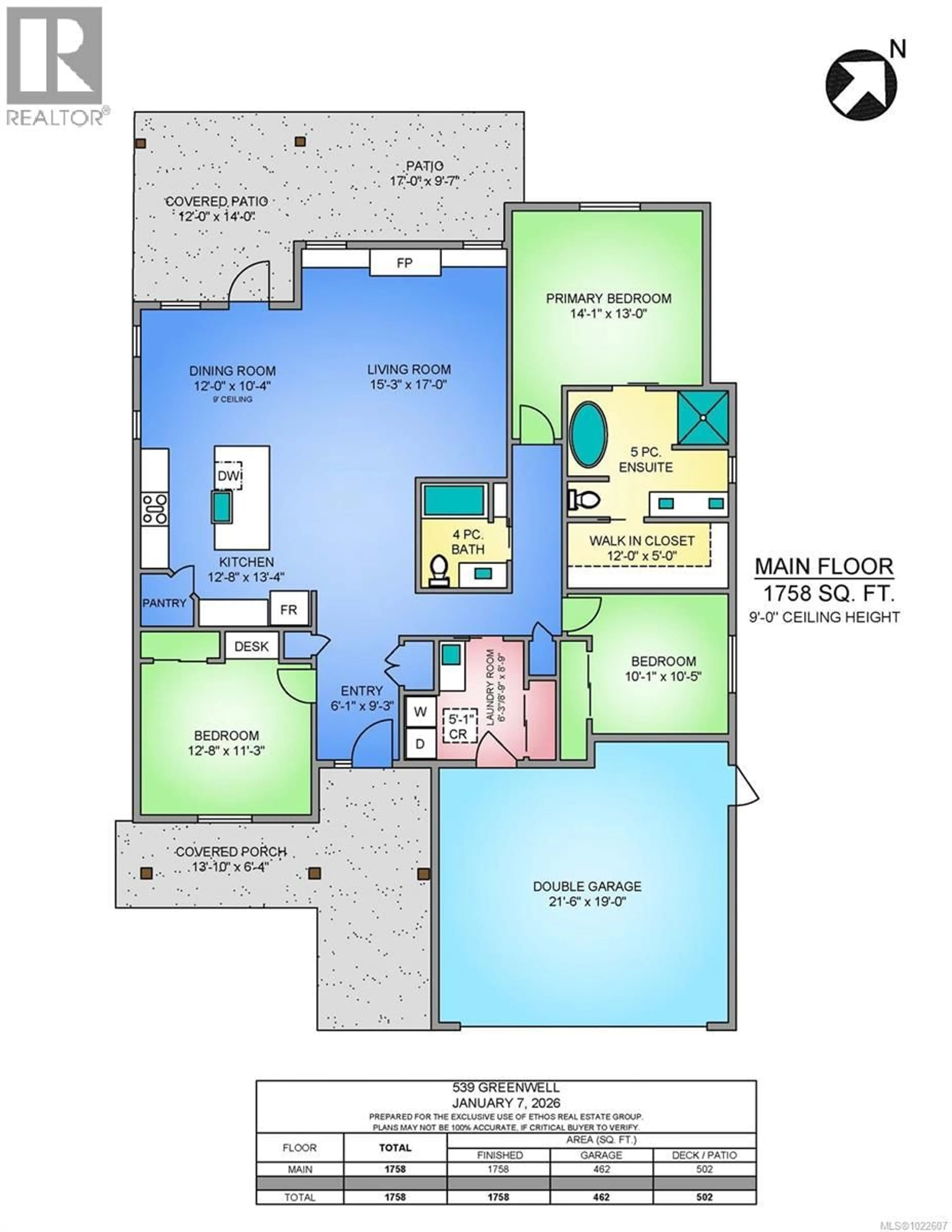 Floor plan for 539 GREENWELL DRIVE, Lake Cowichan British Columbia V0R2G1
