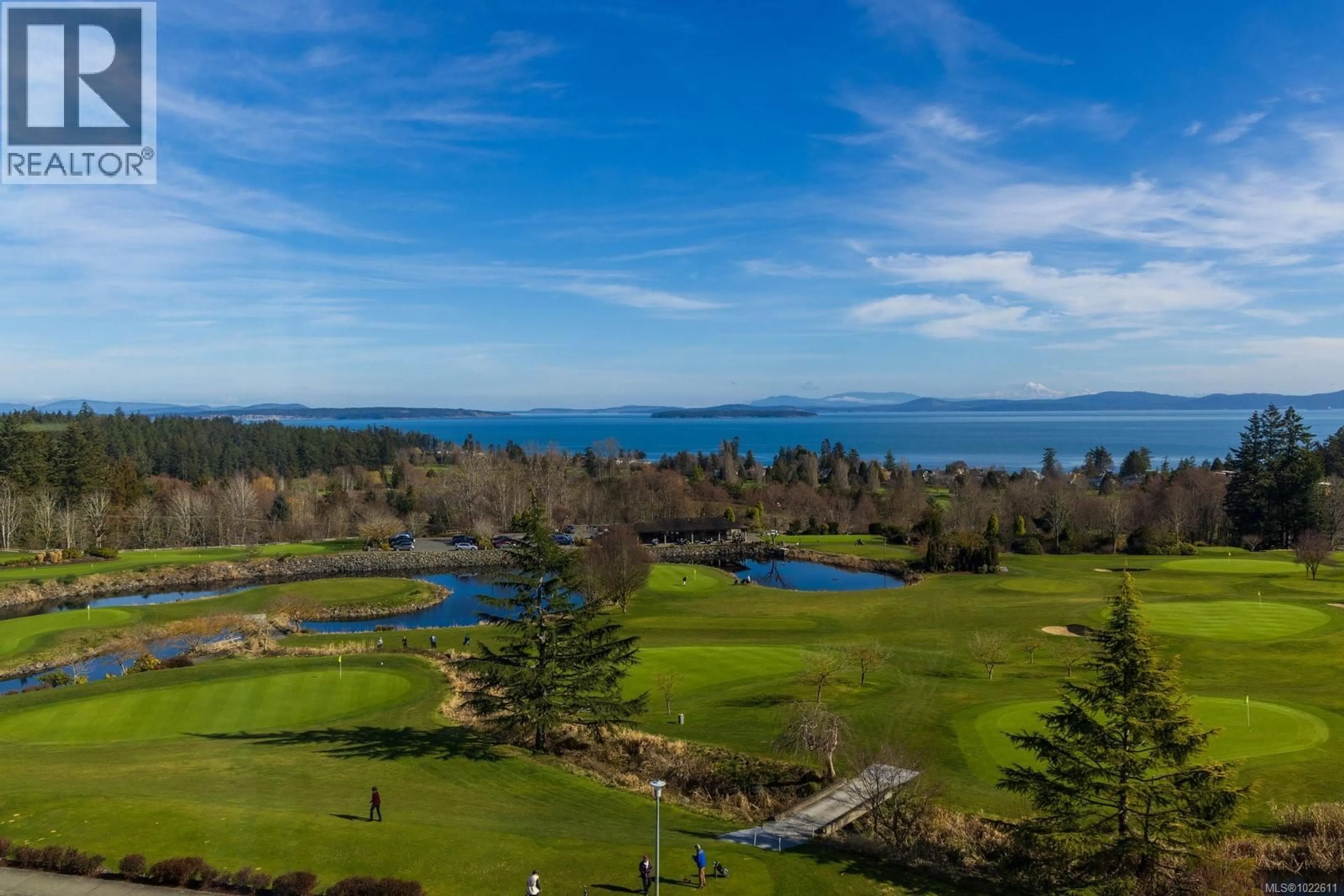 A pic from outside/outdoor area/front of a property/back of a property/a pic from drone, water/lake/river/ocean view for 304 - 5350 SAYWARD HILL CRESCENT, Saanich British Columbia V8Y3H9