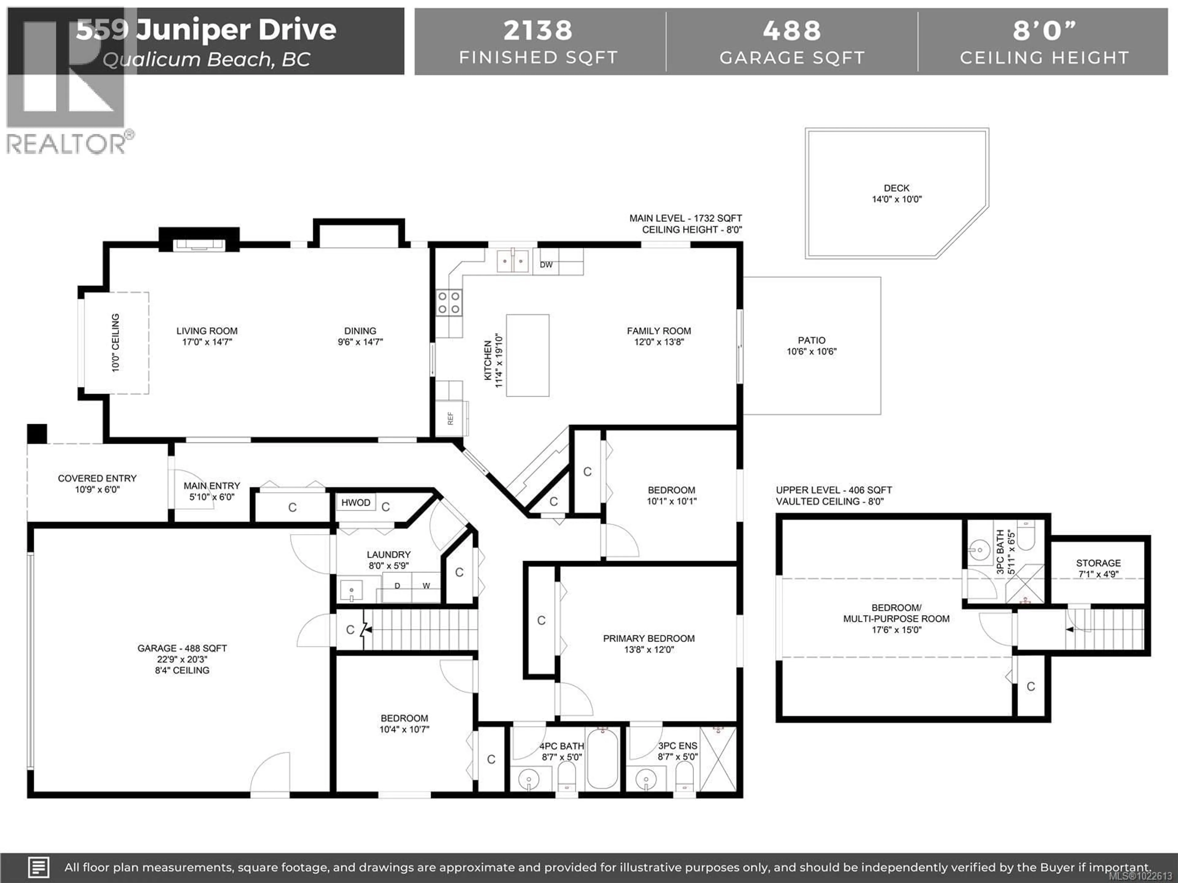 Floor plan for 559 JUNIPER DRIVE, Qualicum Beach British Columbia V9K2J2