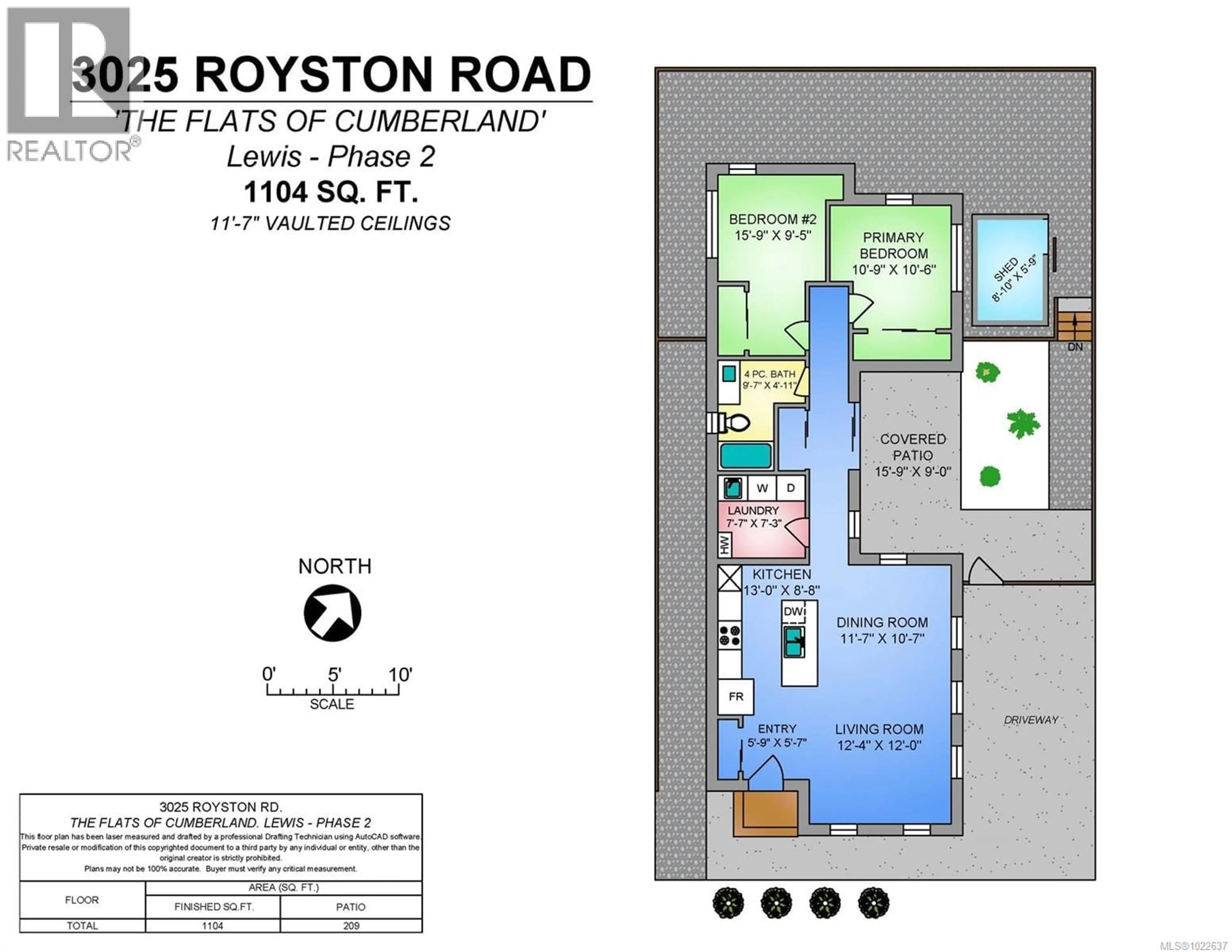 Floor plan for 20 - 3025 ROYSTON ROAD, Cumberland British Columbia V0R1S0