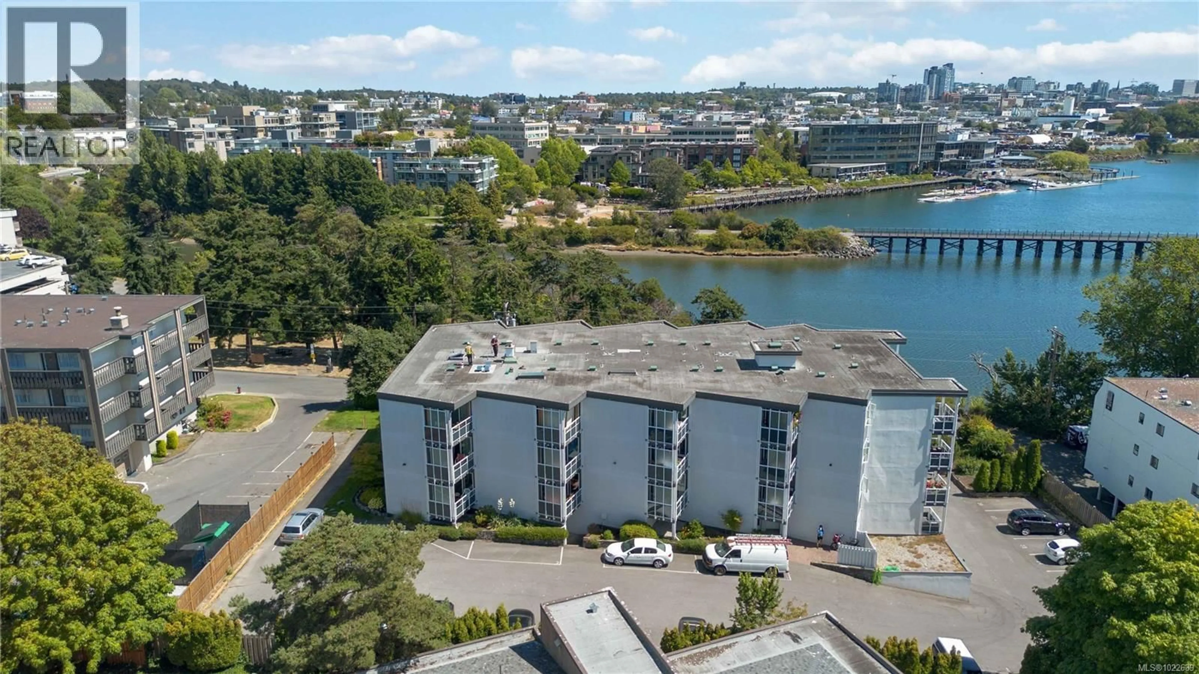 A pic from outside/outdoor area/front of a property/back of a property/a pic from drone, water/lake/river/ocean view for 236 - 2930 WASHINGTON AVENUE, Victoria British Columbia V9A1P5