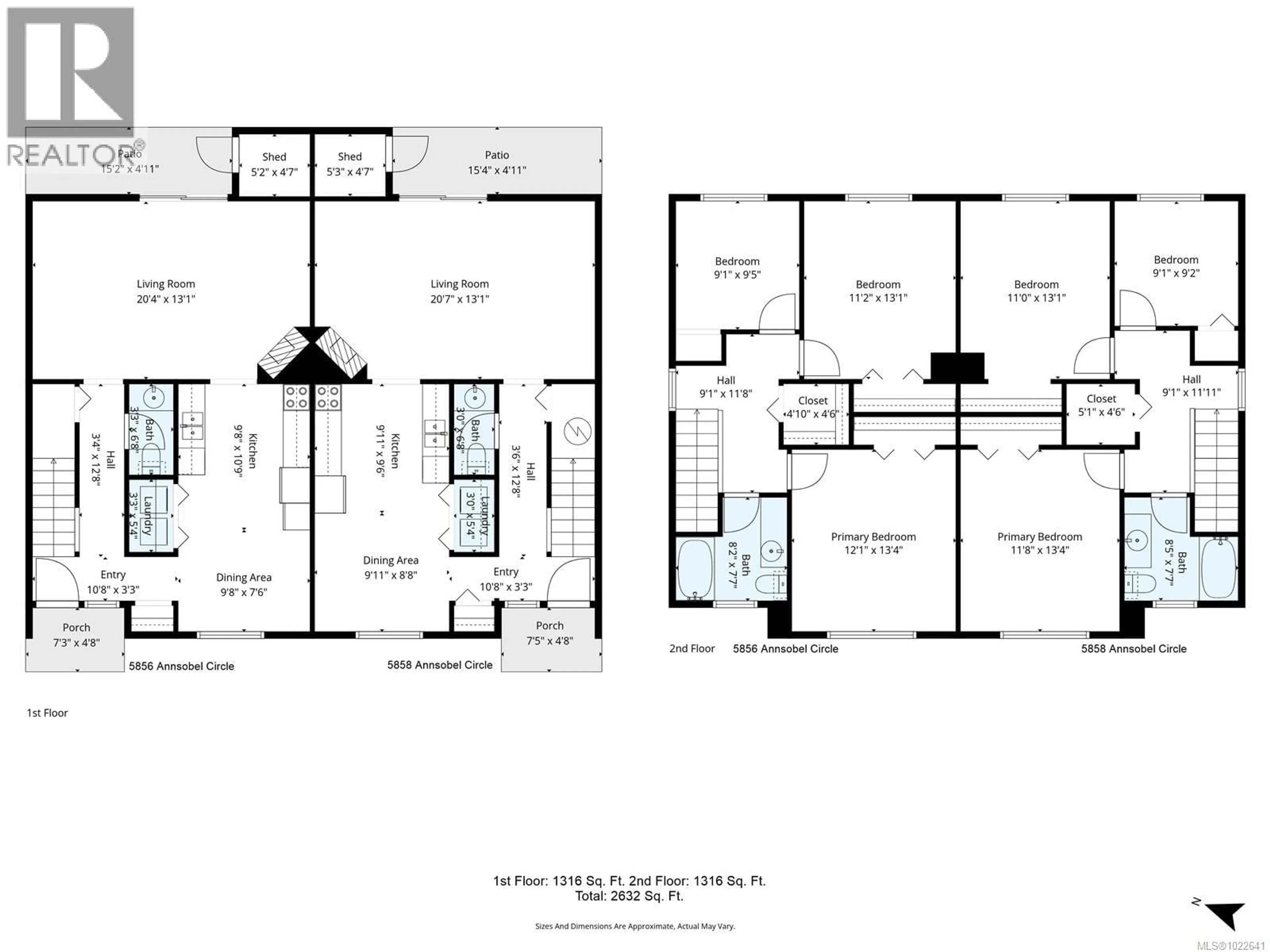 Floor plan for 5858/5856 ANNSOBEL CIRCLE, Nanaimo British Columbia V9V1E1