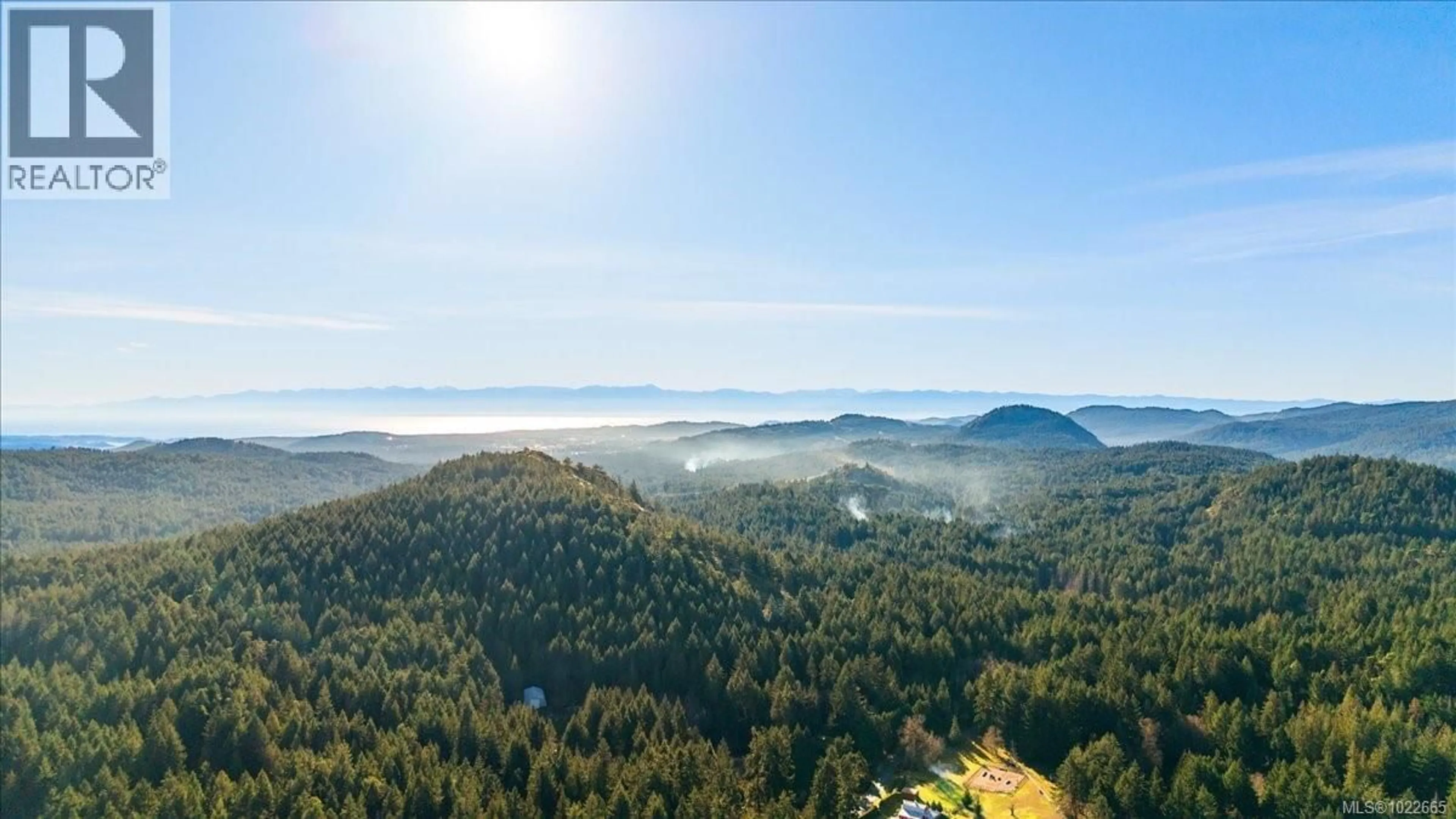 A pic from outside/outdoor area/front of a property/back of a property/a pic from drone, forest/trees view for 405 HAZLITT CREEK ROAD, Highlands British Columbia V9E2A3