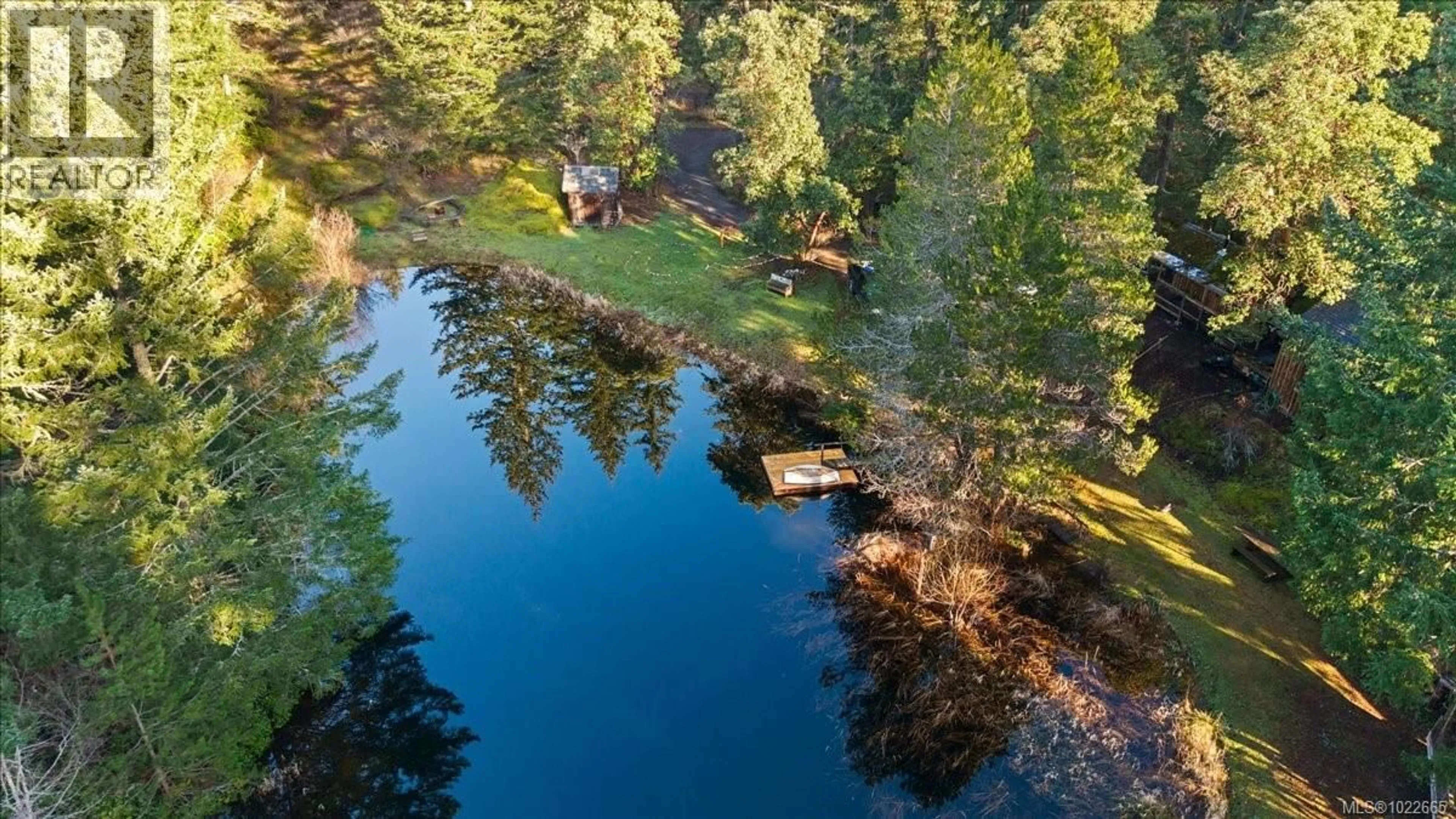 A pic from outside/outdoor area/front of a property/back of a property/a pic from drone, water/lake/river/ocean view for 405 HAZLITT CREEK ROAD, Highlands British Columbia V9E2A3