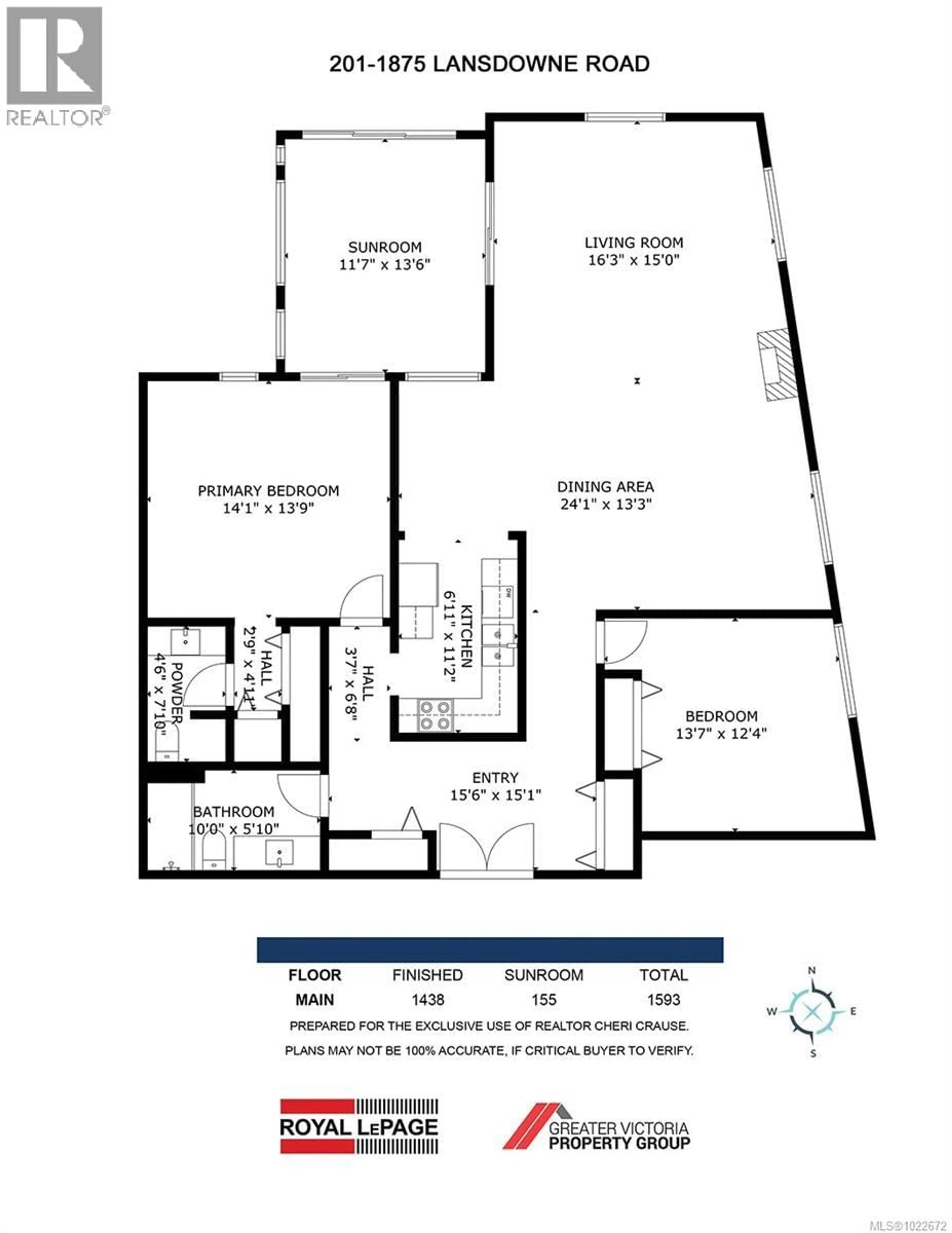 Floor plan for 201 - 1875 LANSDOWNE ROAD, Saanich British Columbia V8P1A9