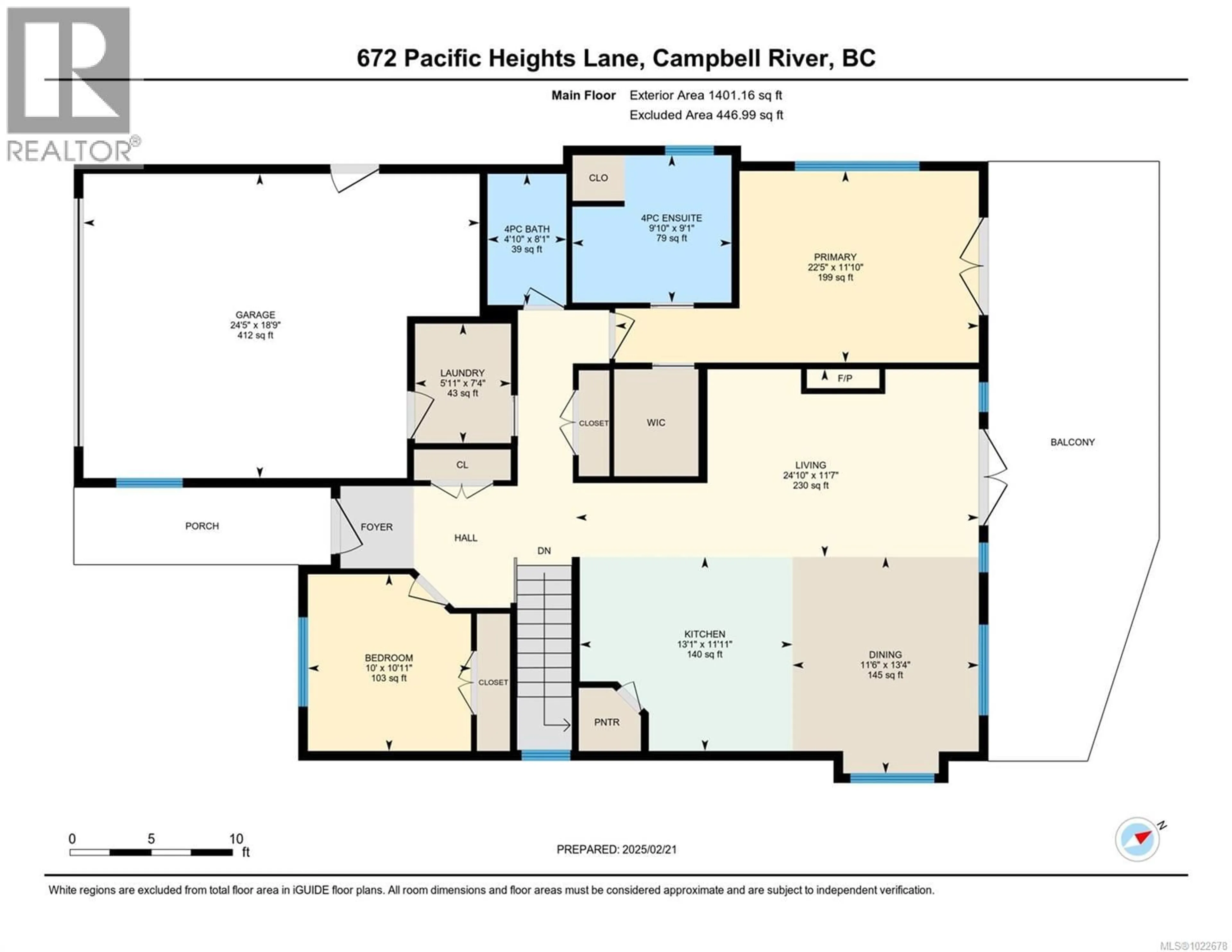 Floor plan for 672 PACIFIC HEIGHTS LANE, Campbell River British Columbia V9H0A6