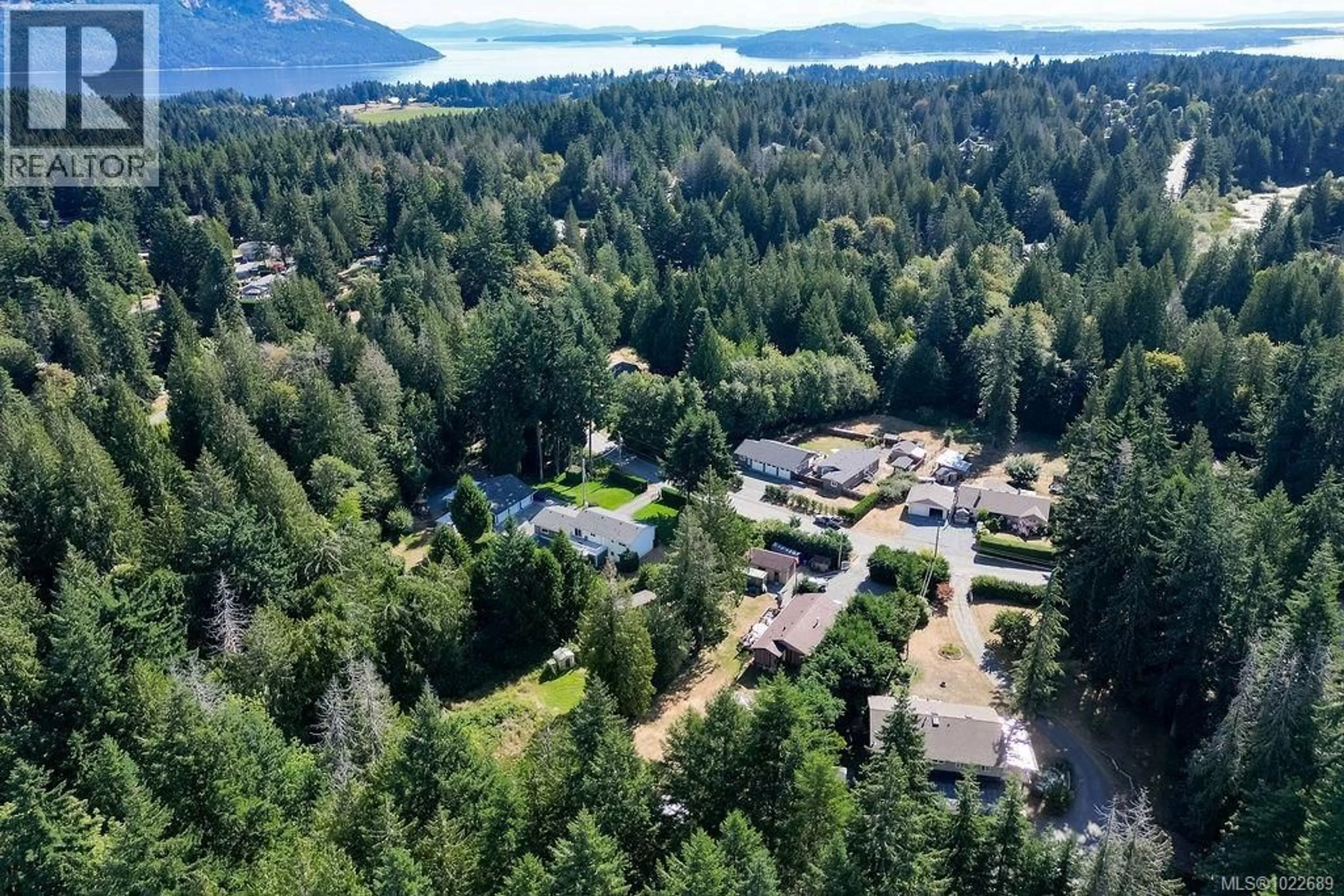 A pic from outside/outdoor area/front of a property/back of a property/a pic from drone, mountain view for 1015 COWERD ROAD, Cobble Hill British Columbia V8H0G9