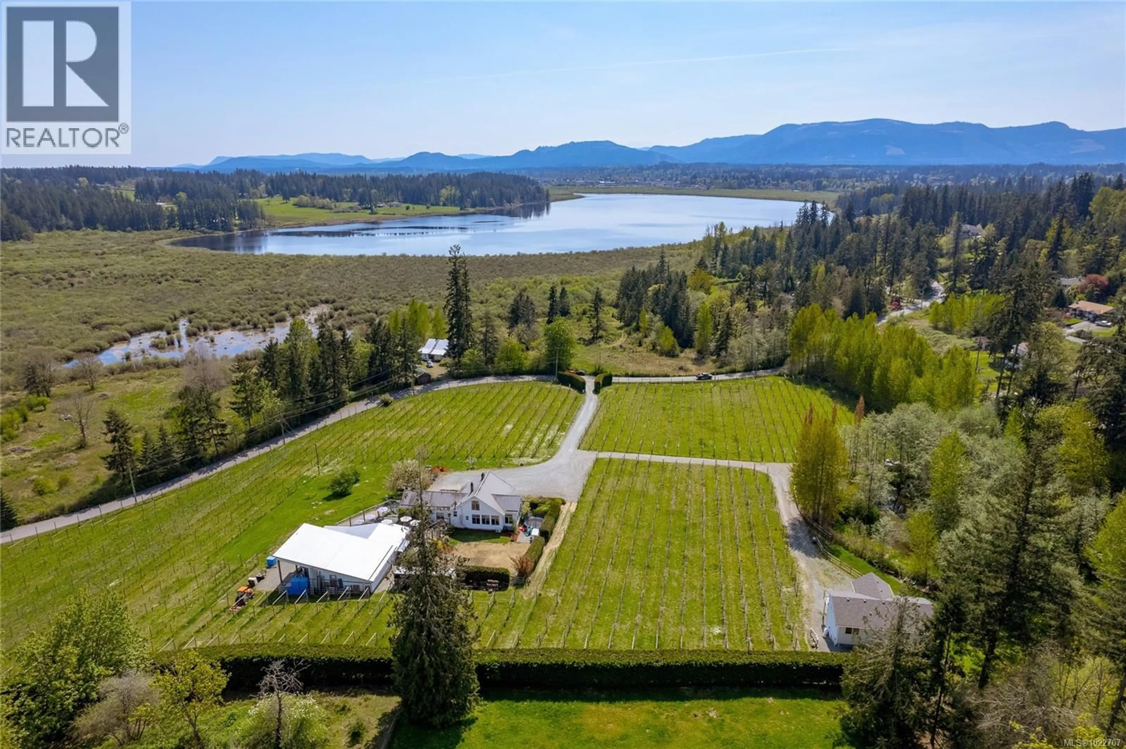 A pic from outside/outdoor area/front of a property/back of a property/a pic from drone, water/lake/river/ocean view for 6798 NORCROSS ROAD, Duncan British Columbia V9L6C3
