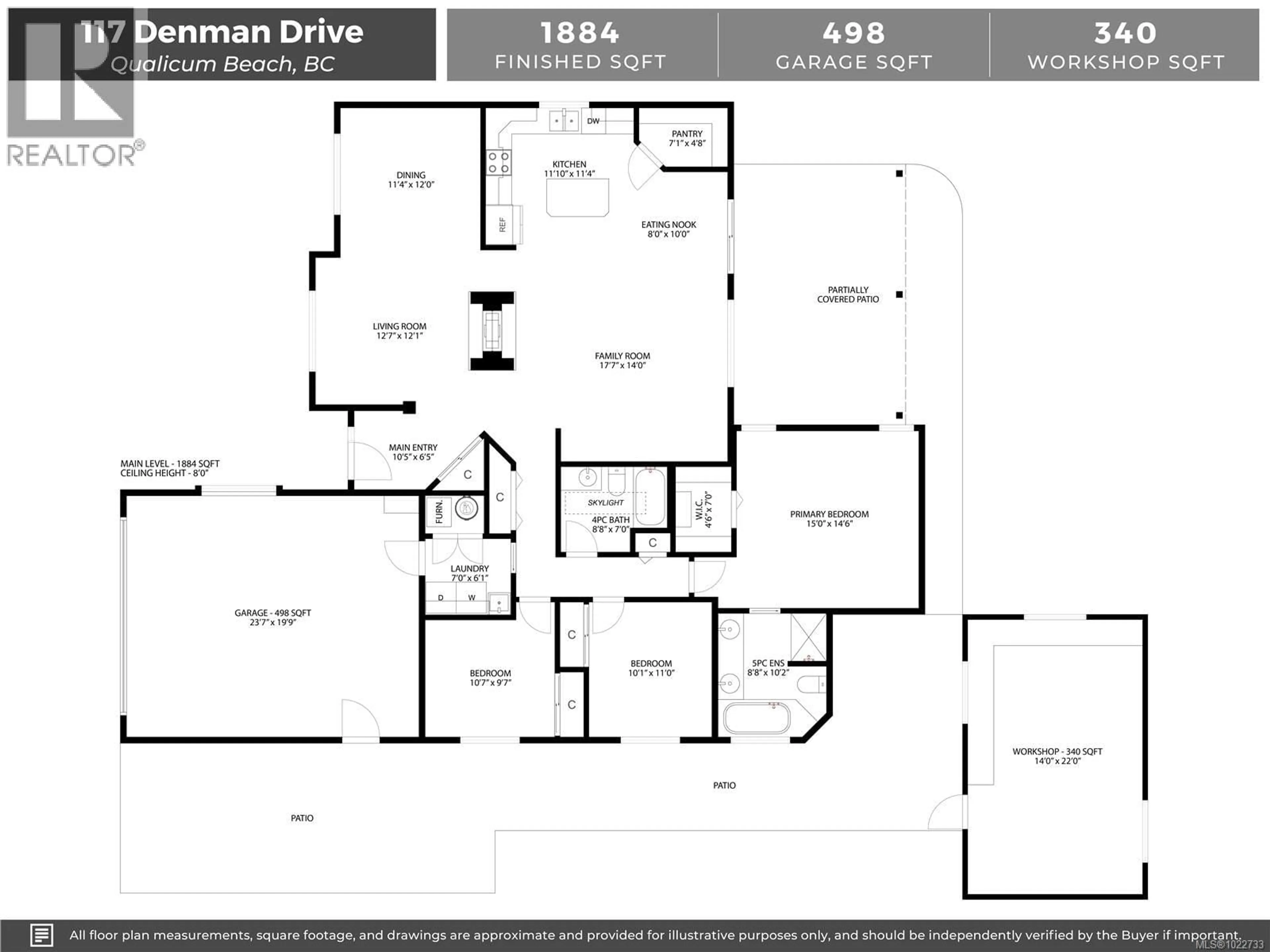 Floor plan for 117 DENMAN DRIVE, Qualicum Beach British Columbia V9K1R7