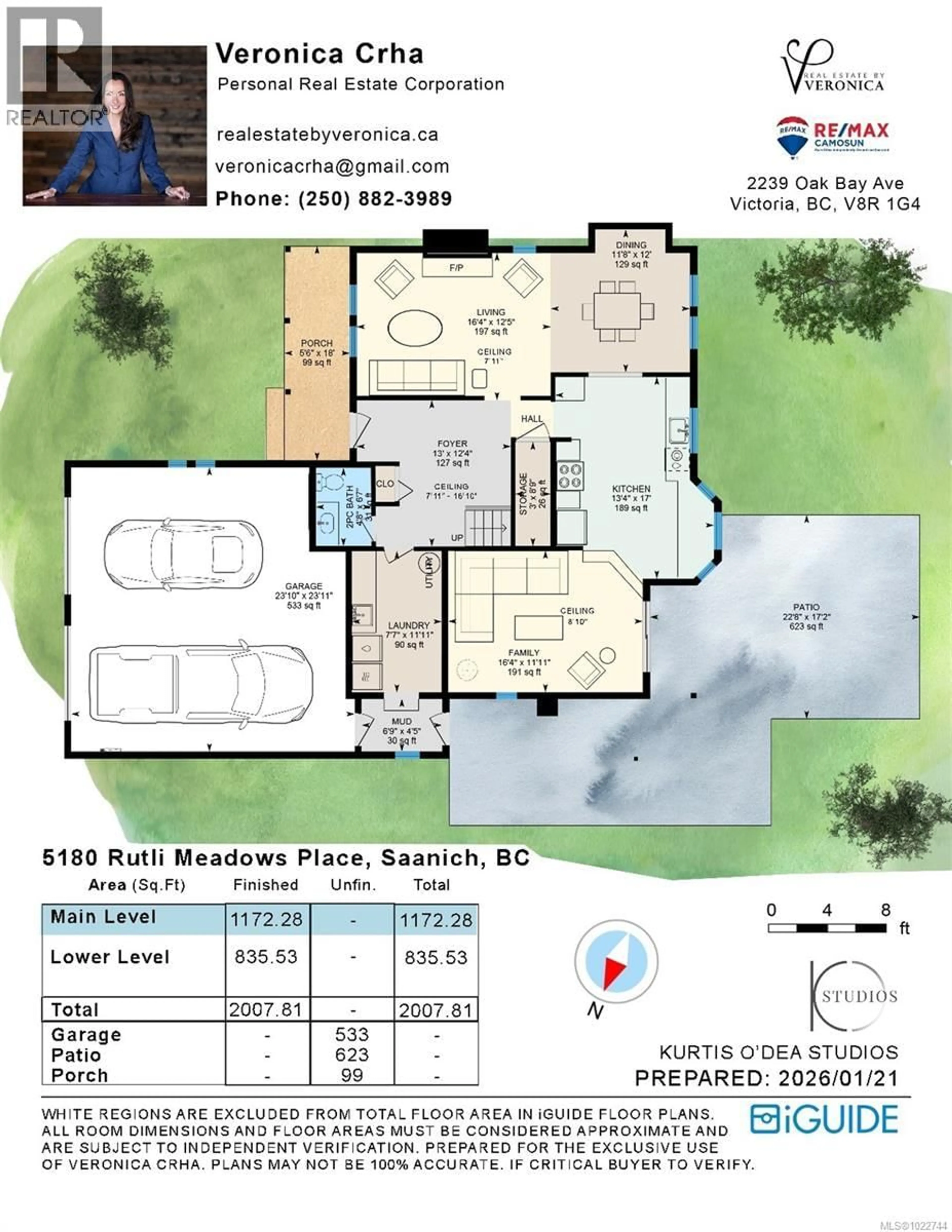 Floor plan for 5180 RUTLI MEADOWS PLACE, Saanich British Columbia V8Y1X6