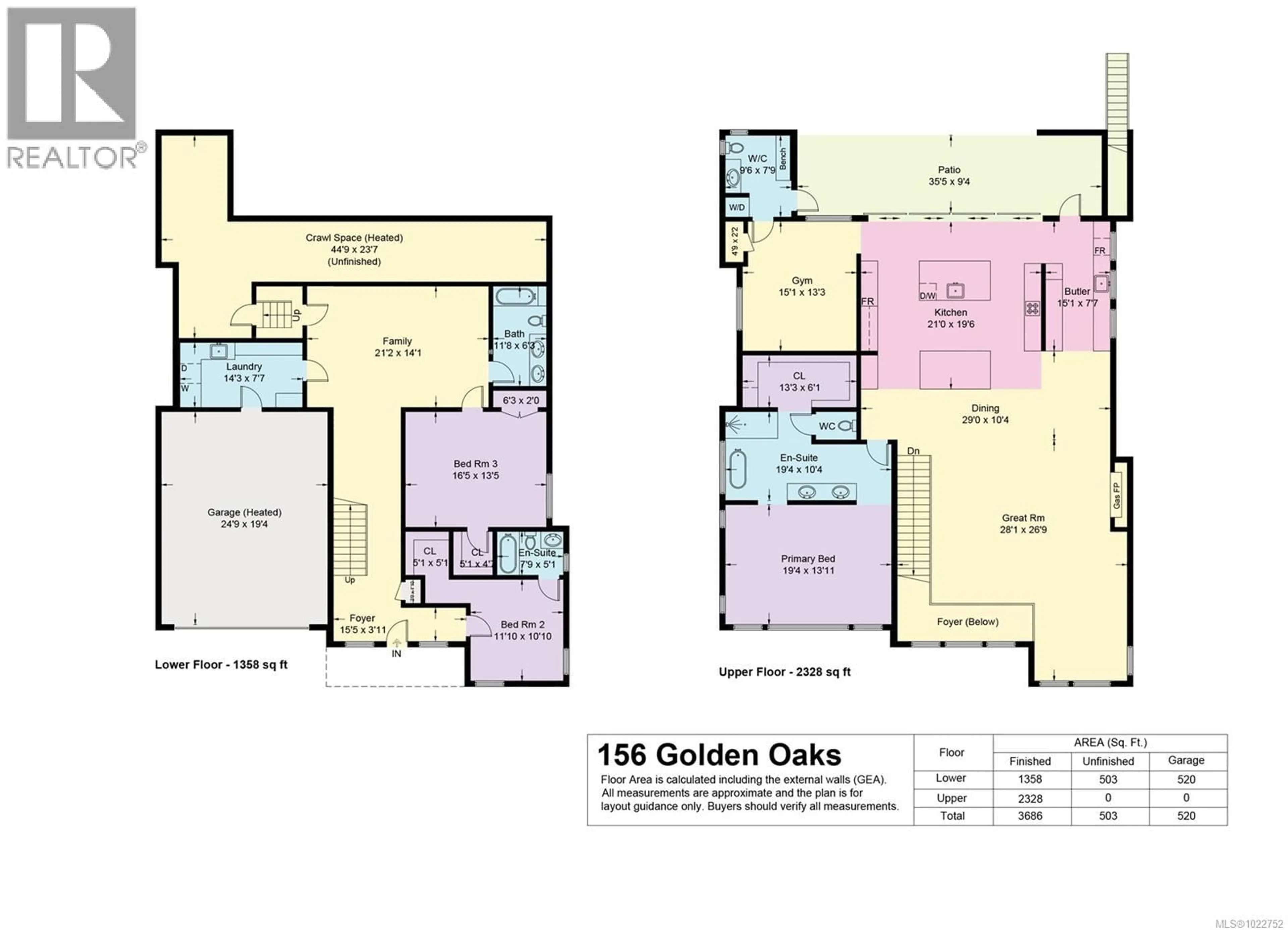 Floor plan for 156 GOLDEN OAKS CRESCENT, Nanaimo British Columbia V9T0K8