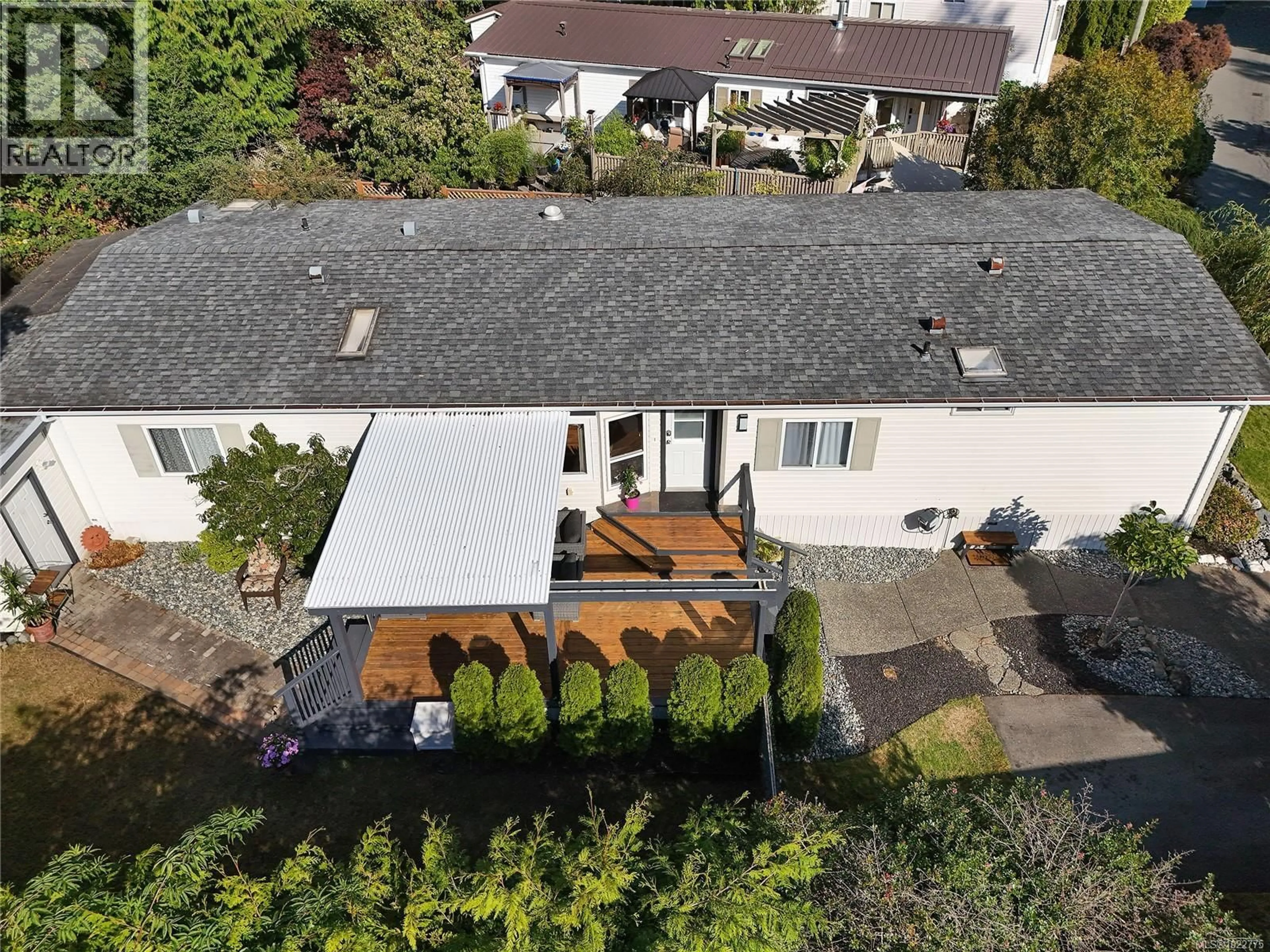 A pic from outside/outdoor area/front of a property/back of a property/a pic from drone, street for 705 - 2779 STAUTW ROAD, Central Saanich British Columbia V8M2C8