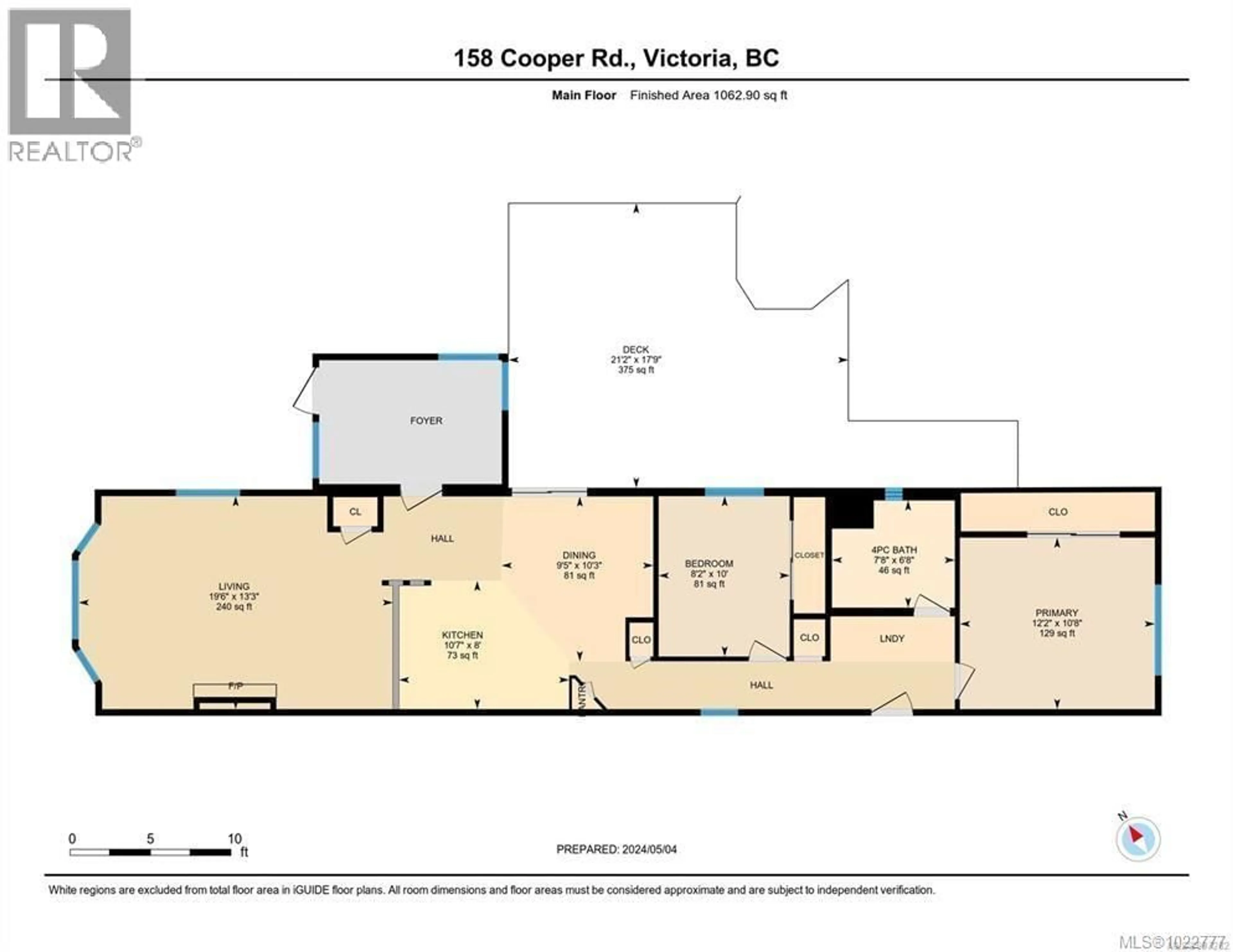 Floor plan for 14 - 158 COOPER ROAD, View Royal British Columbia V9A7B3