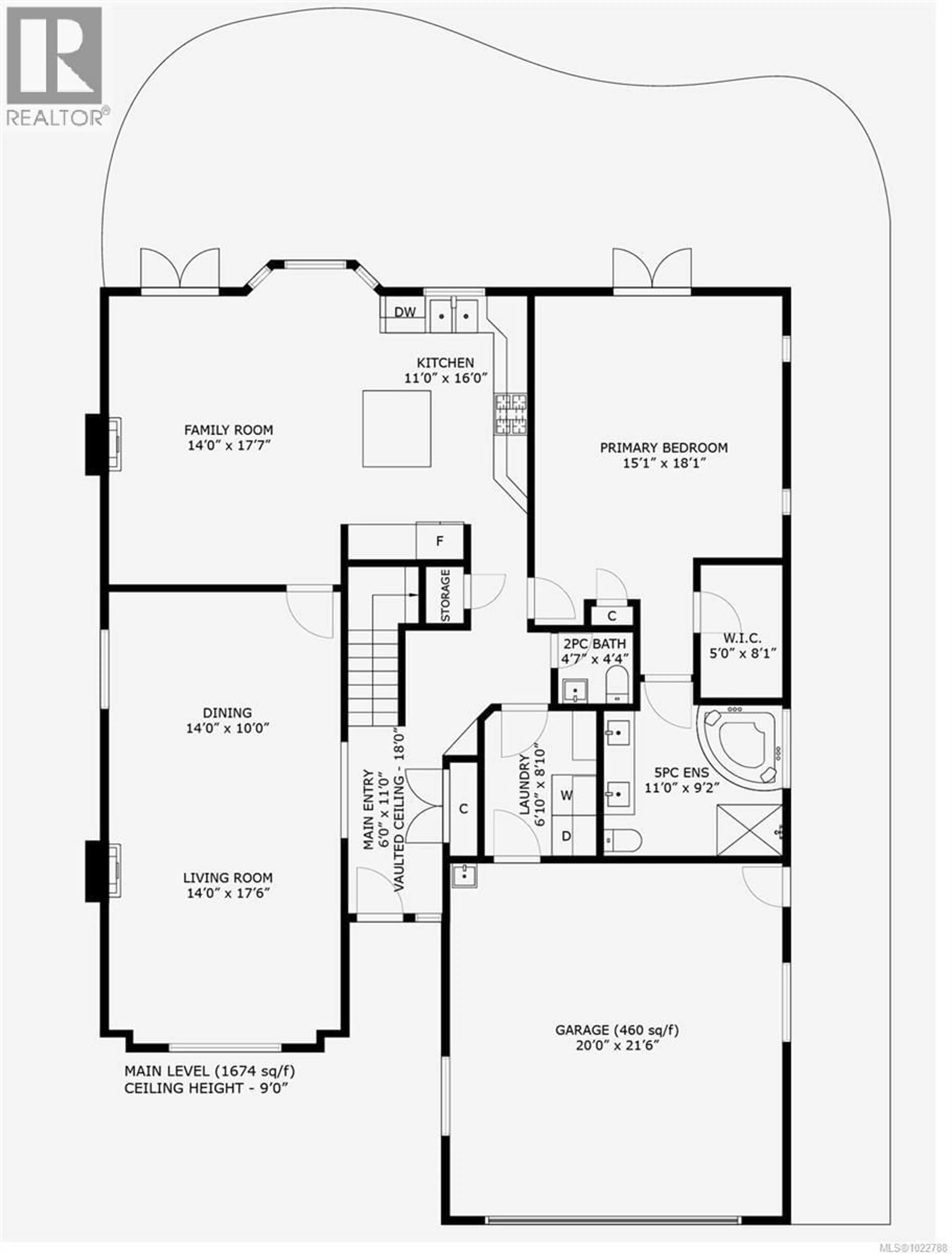 Floor plan for 423 CRAIG STREET, Parksville British Columbia V9P1L2