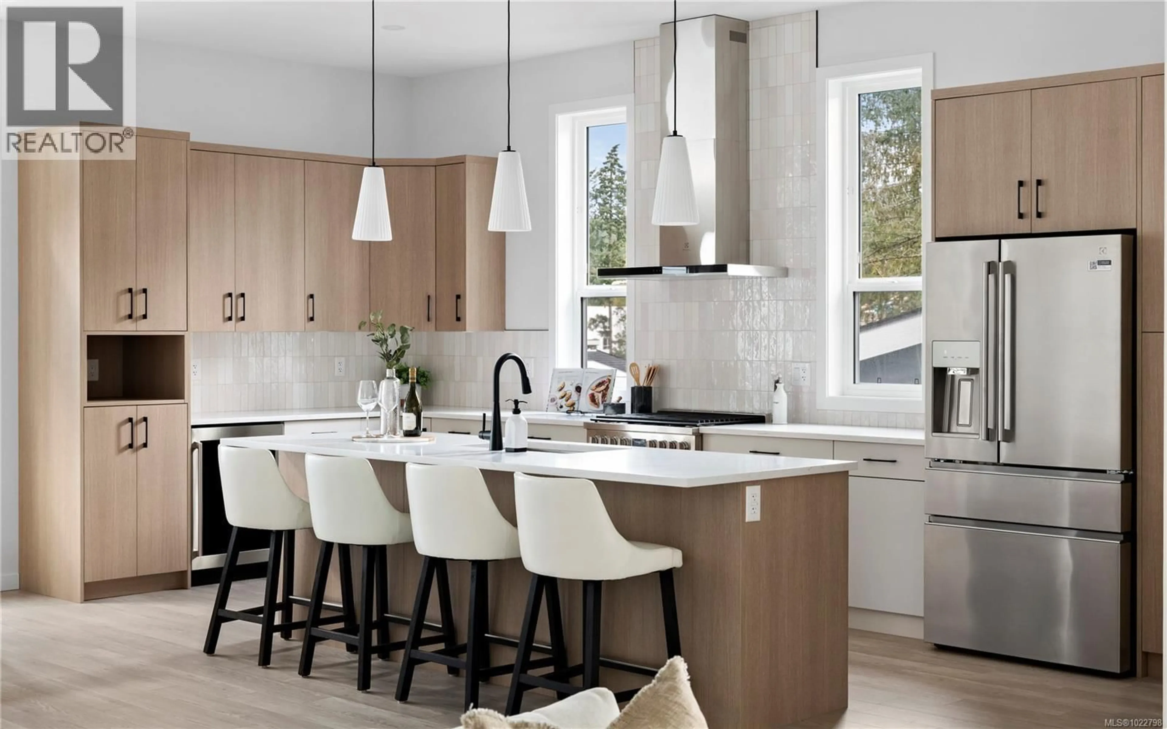 Contemporary kitchen, ceramic/tile floor for 3624 AUTUMN LANE, Langford British Columbia V9C0S3