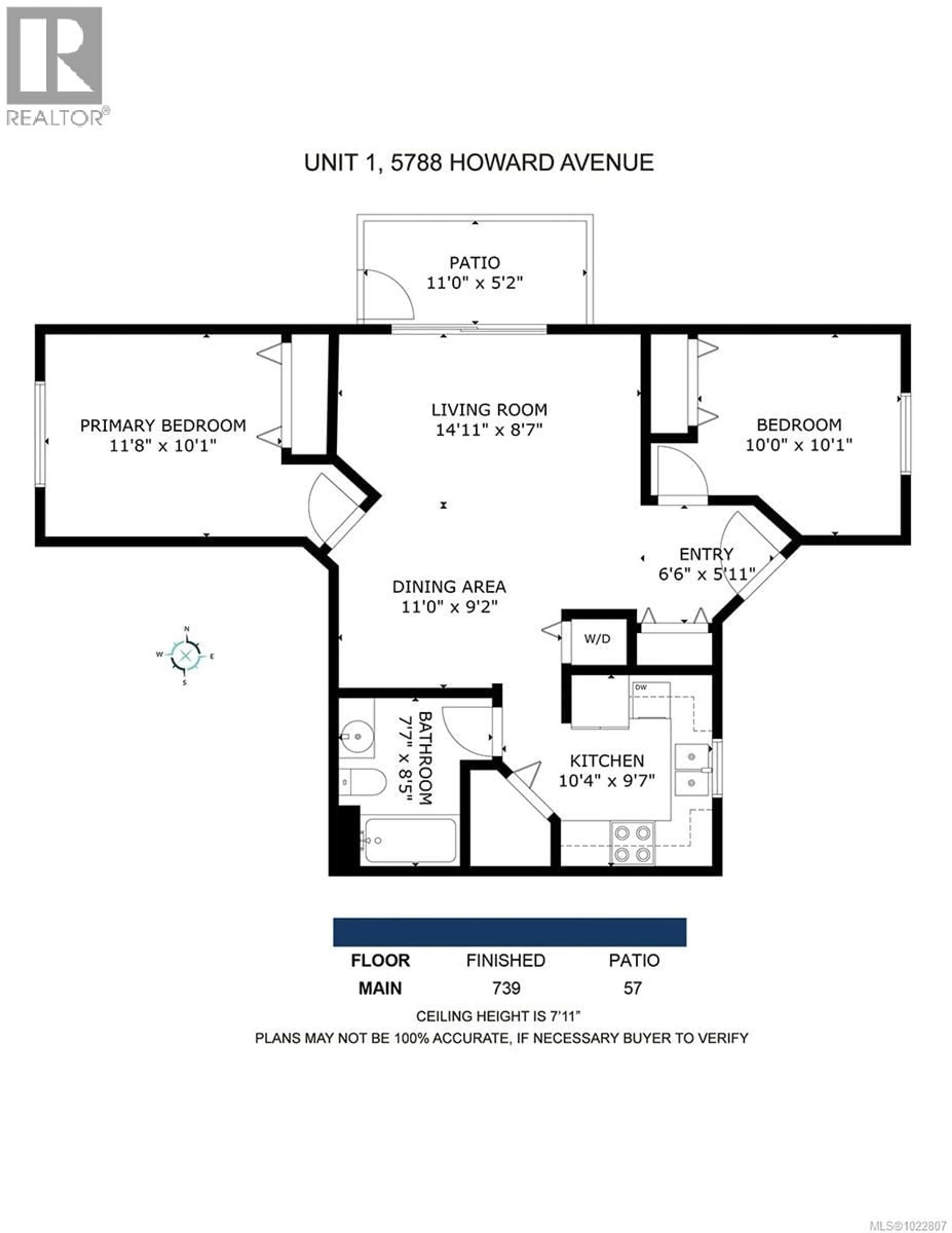 Floor plan for 1 - 5788 HOWARD AVENUE, Duncan British Columbia V9L3N2