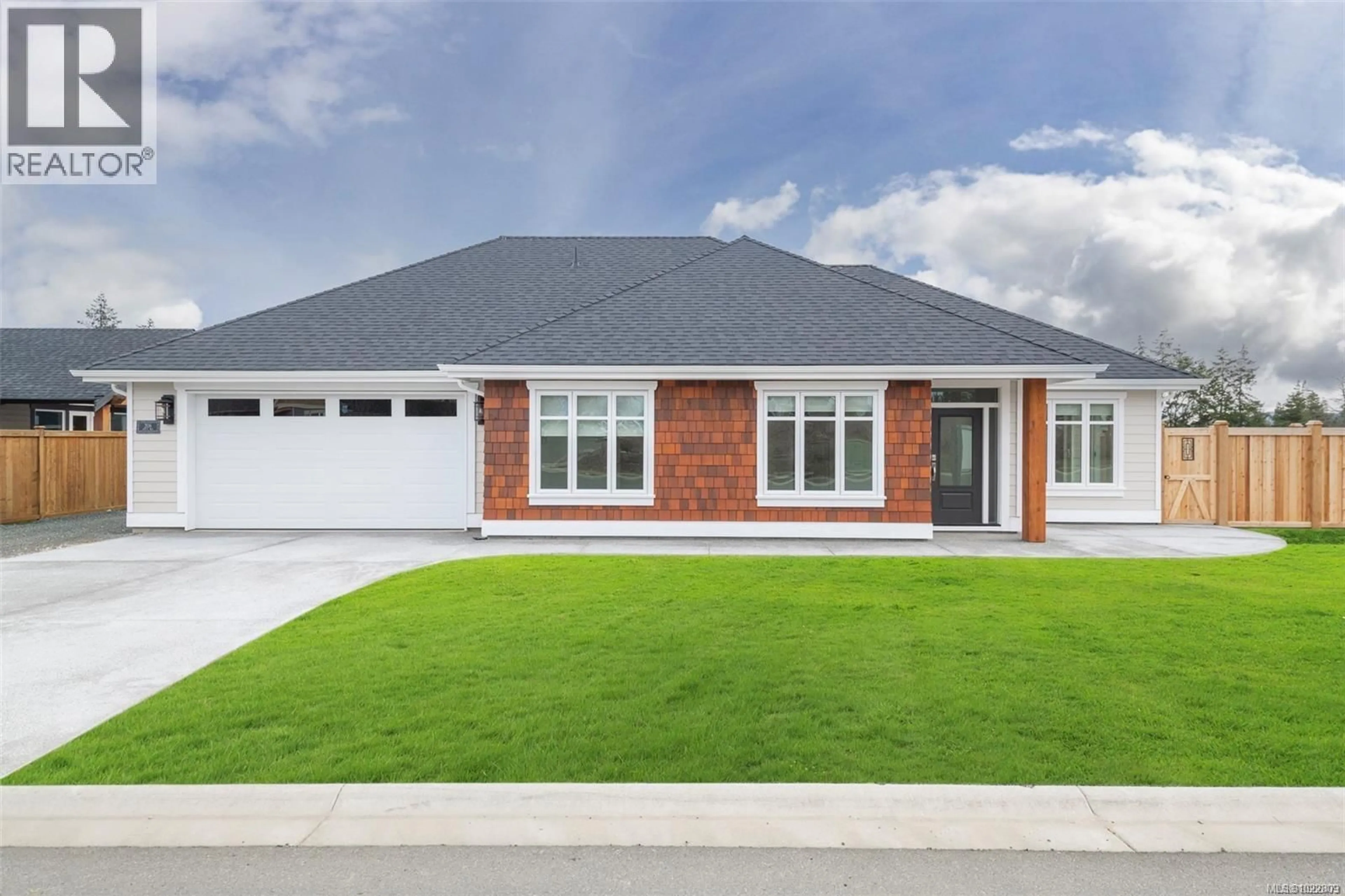 Home with brick exterior material, street for 908 RIDGELINE BOULEVARD, Parksville British Columbia X1X1X1