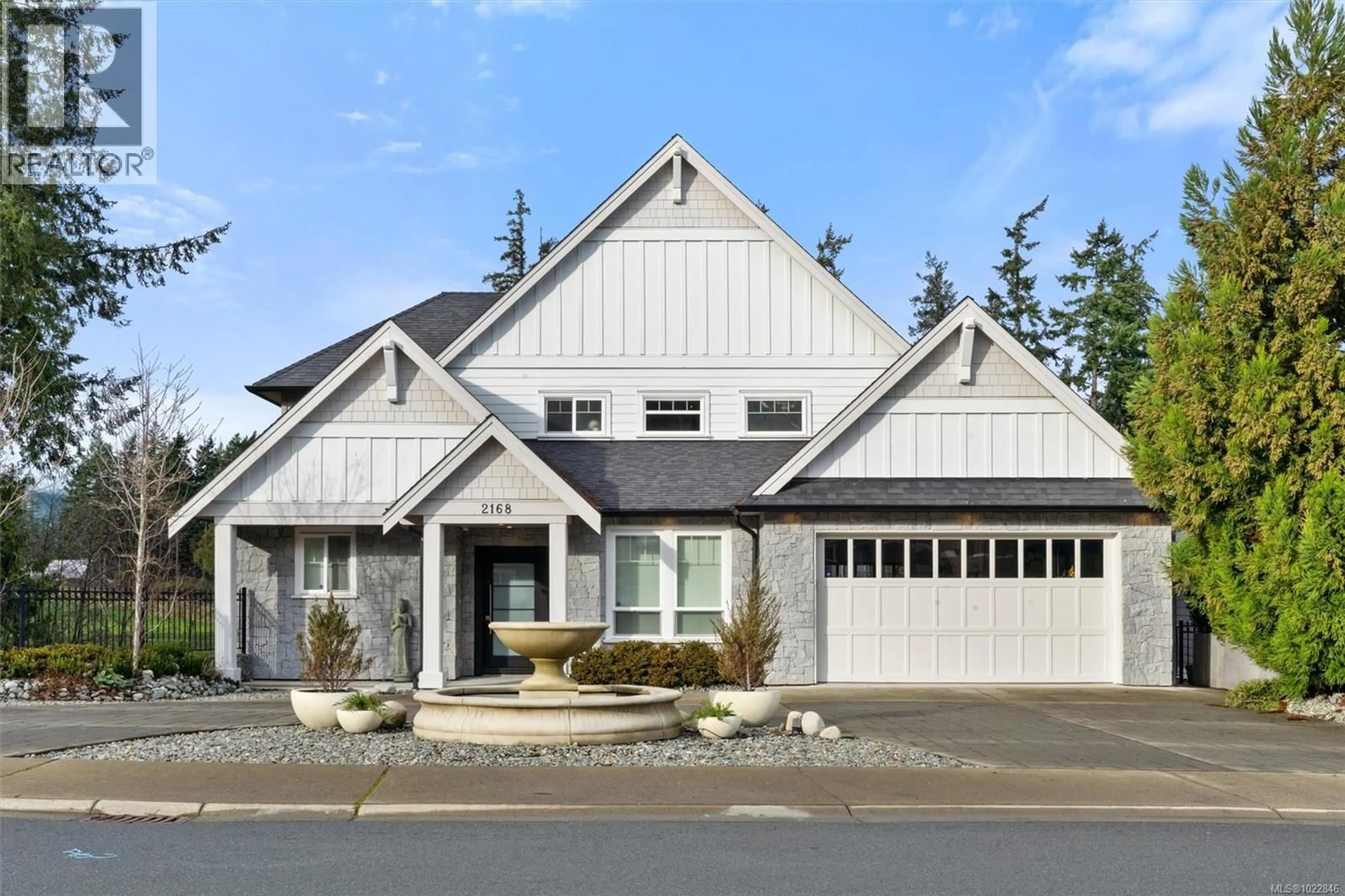 Home with vinyl exterior material, street for 2168 CHAMPIONS WAY, Langford British Columbia V9B0R9