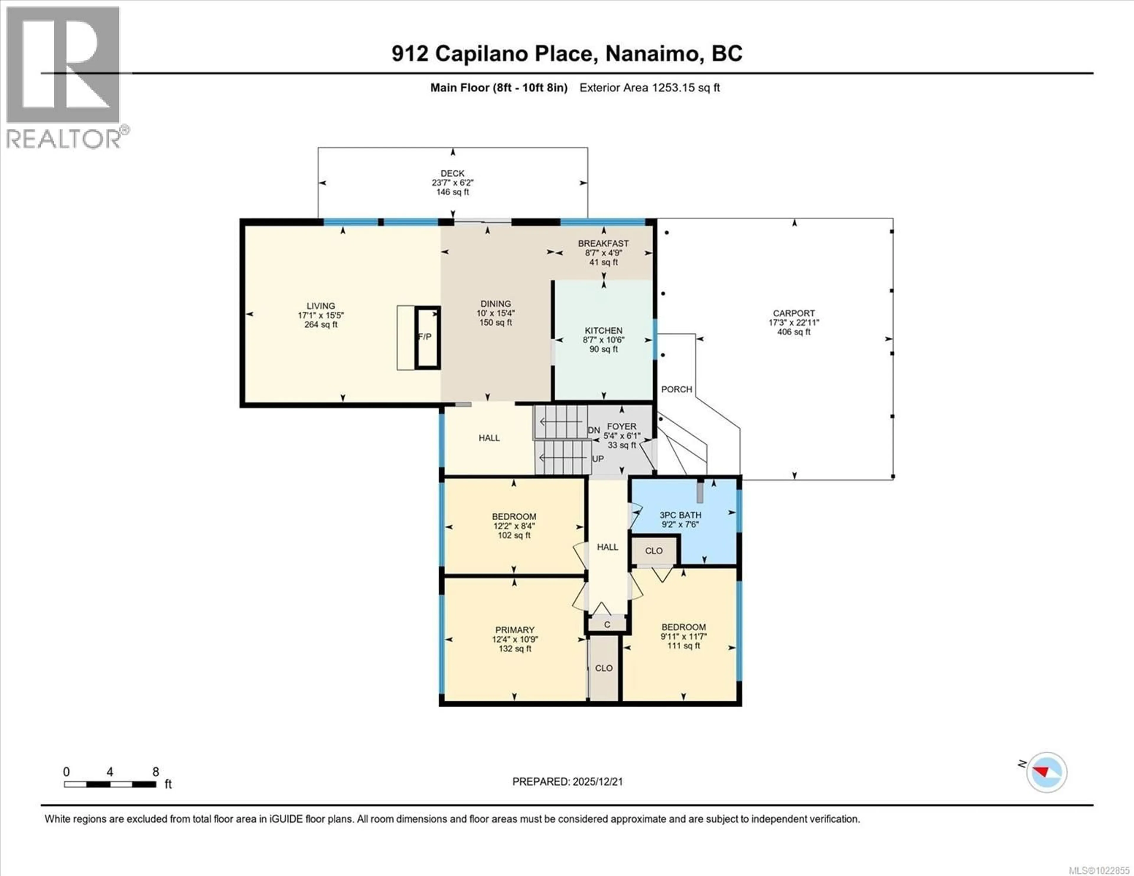 Floor plan for 912 CAPILANO PLACE, Nanaimo British Columbia V9T1S3