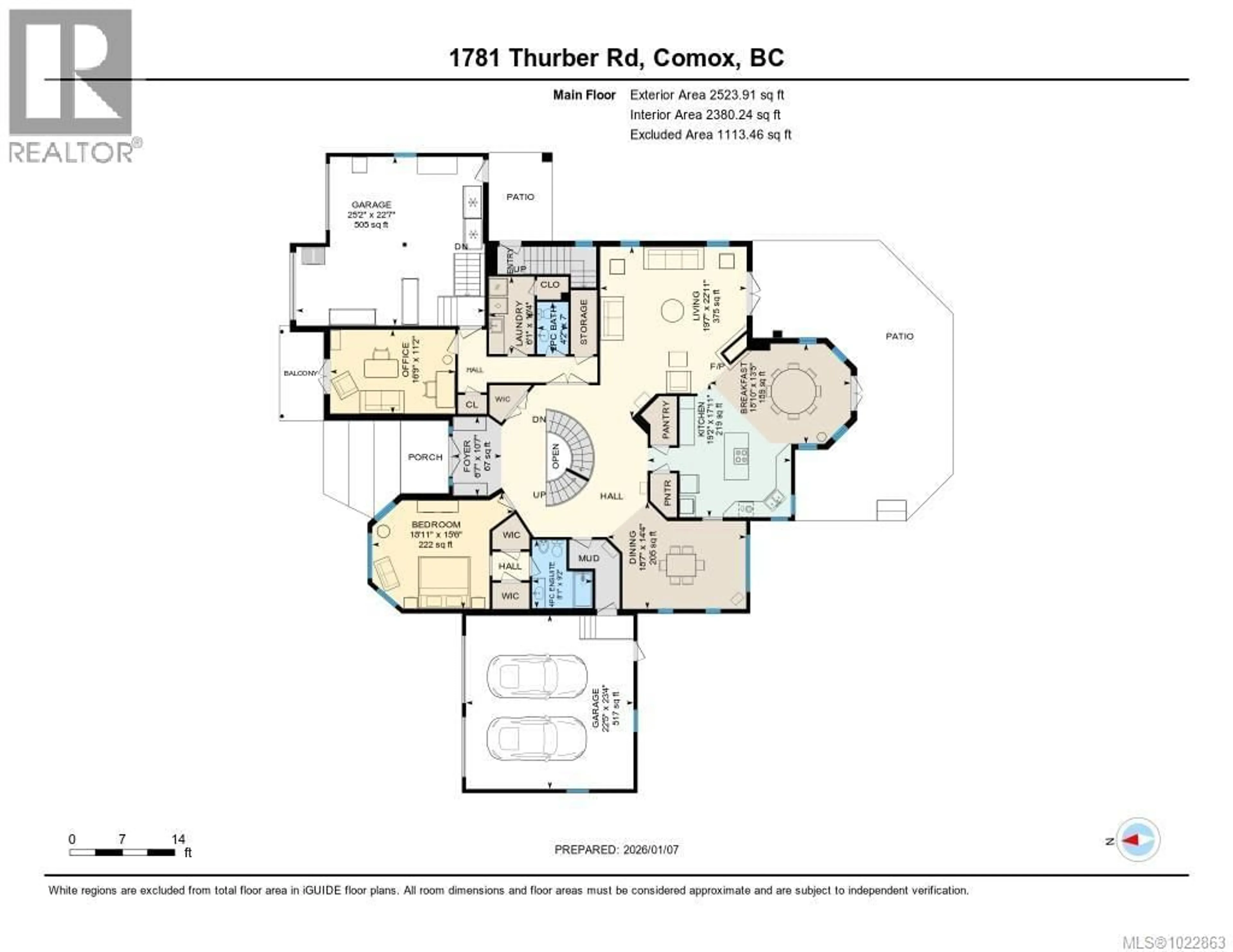 Floor plan for 1781 THURBER ROAD, Comox British Columbia V9M1A4