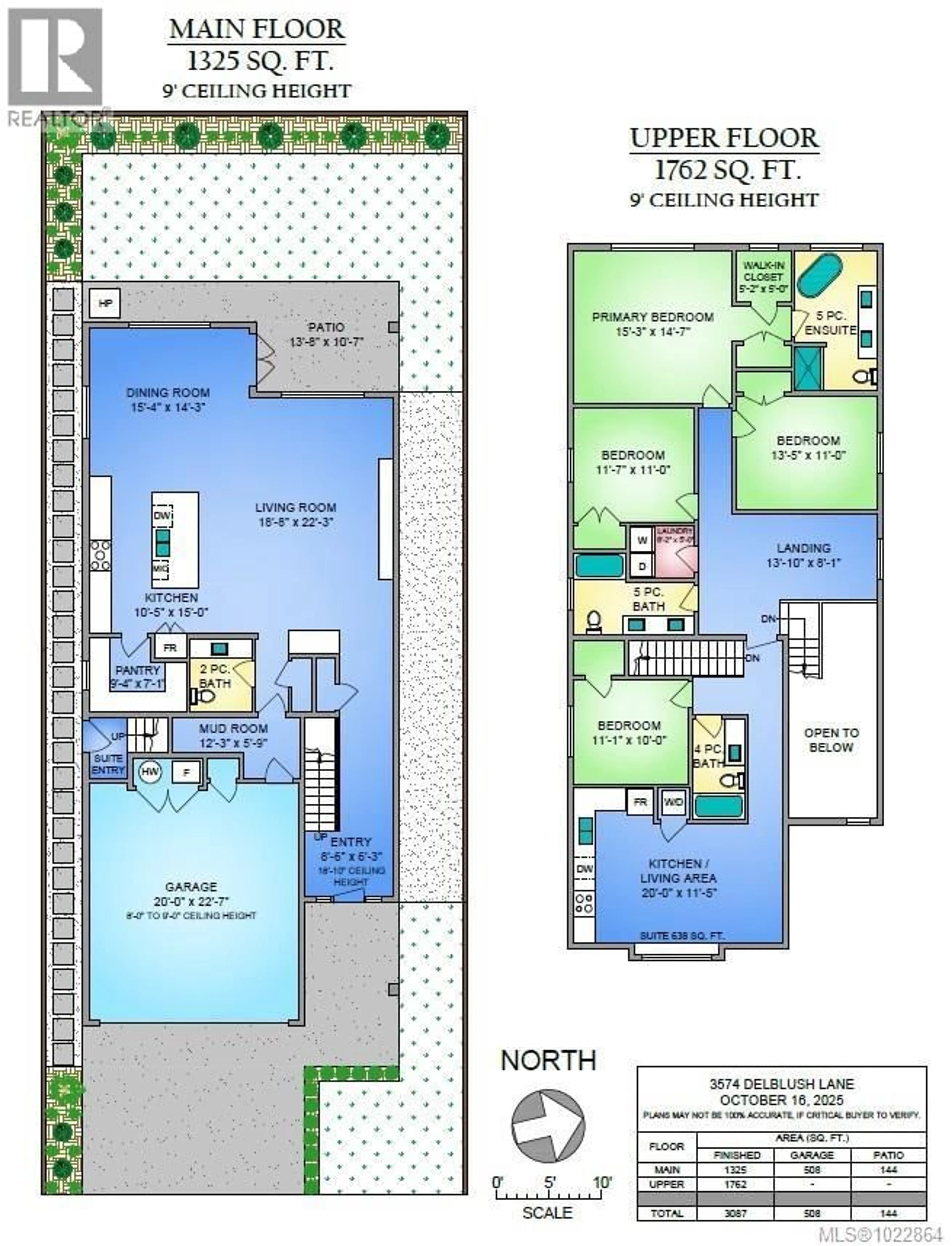 Floor plan for 3574 DELBLUSH LANE, Langford British Columbia V9C0K5