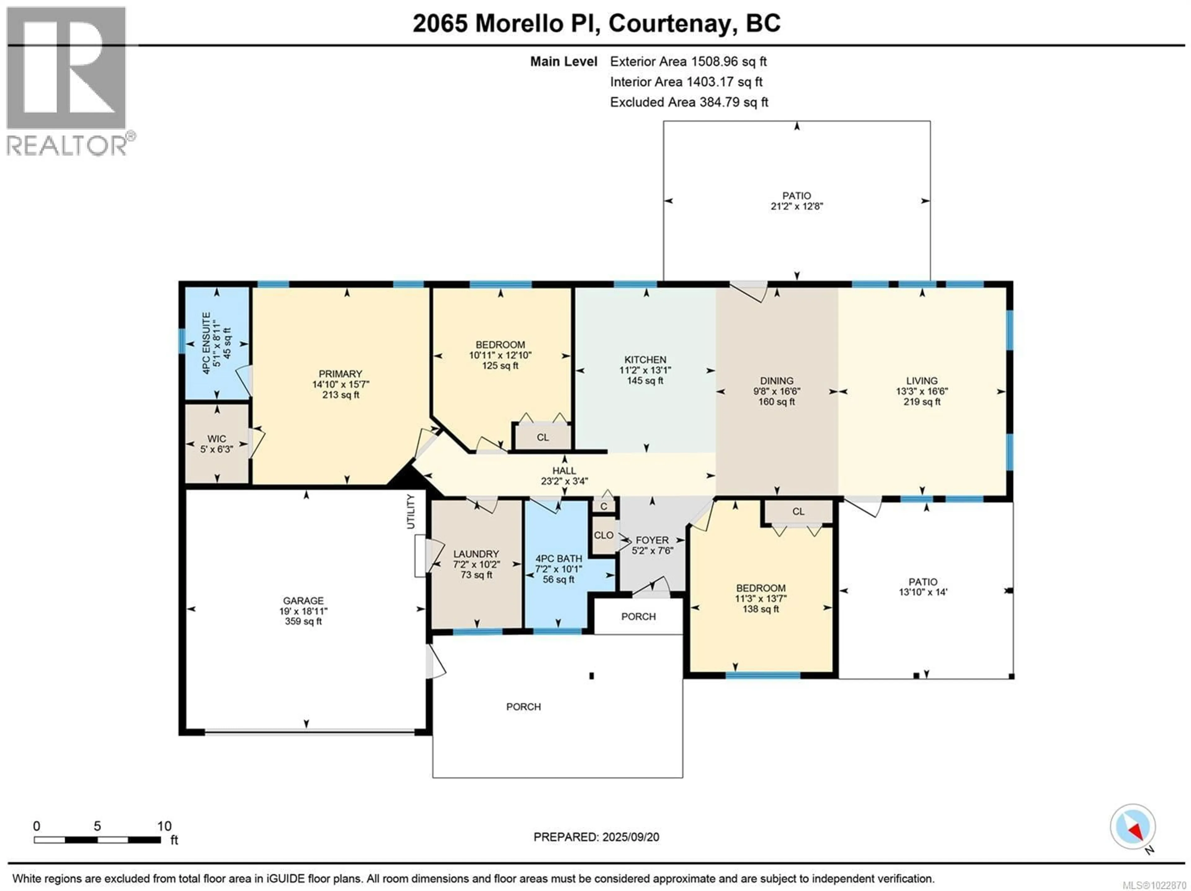 Floor plan for 2065 MORELLO PLACE, Courtenay British Columbia V9N9C9