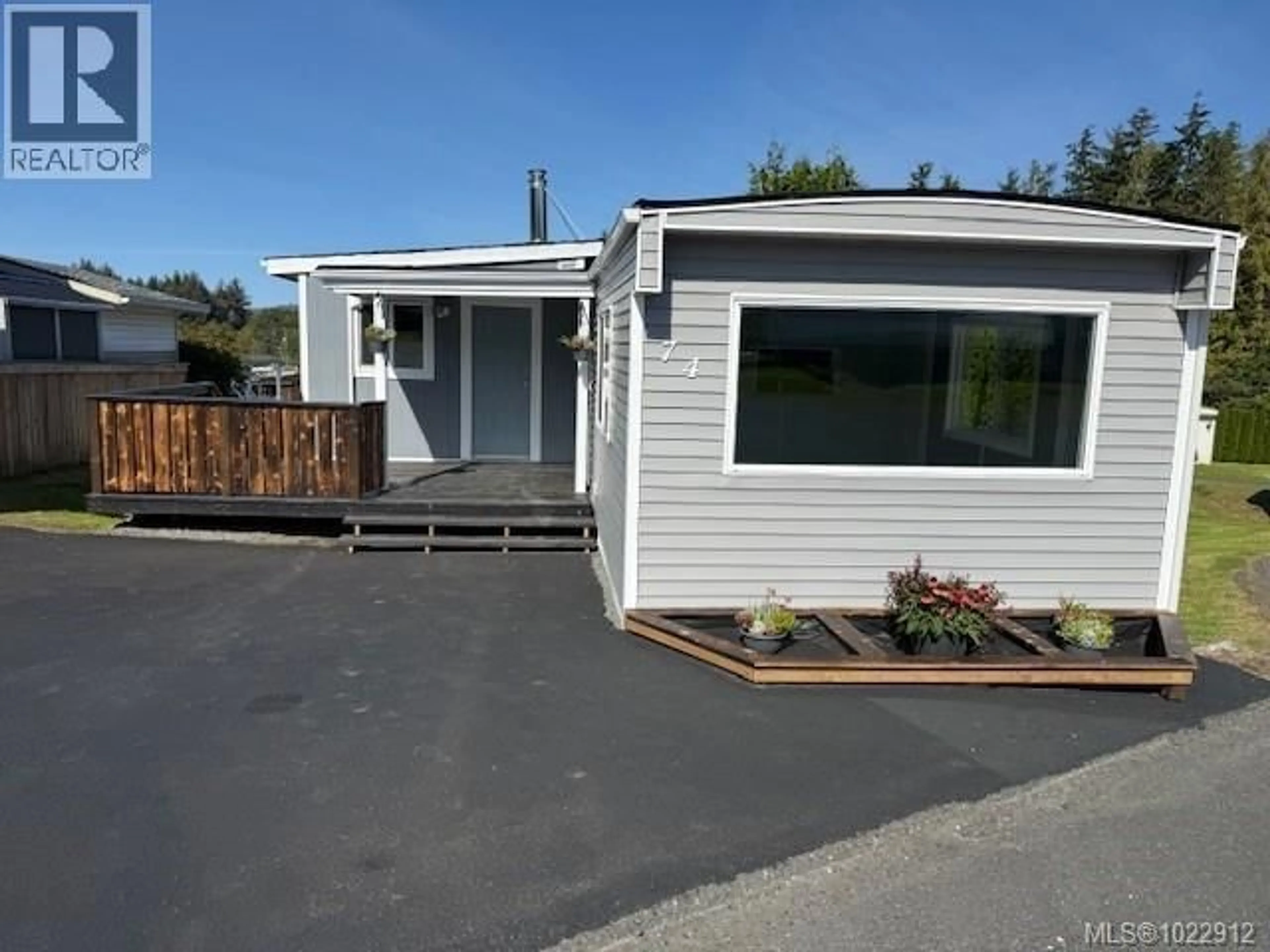 Home with vinyl exterior material, street for 74 - 5250 BEAVER HARBOUR ROAD, Port Hardy British Columbia V0N2P0
