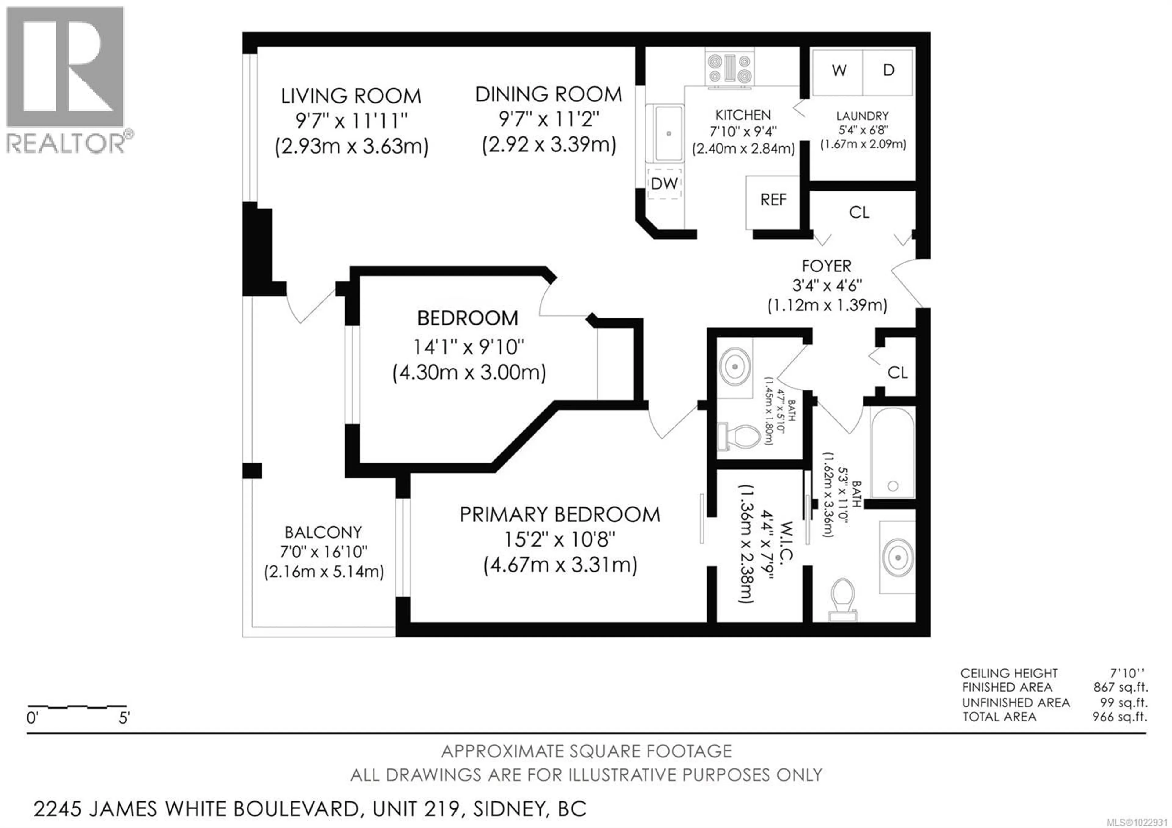 Floor plan for 219 - 2245 JAMES WHITE BOULEVARD, Sidney British Columbia V8L1Z5