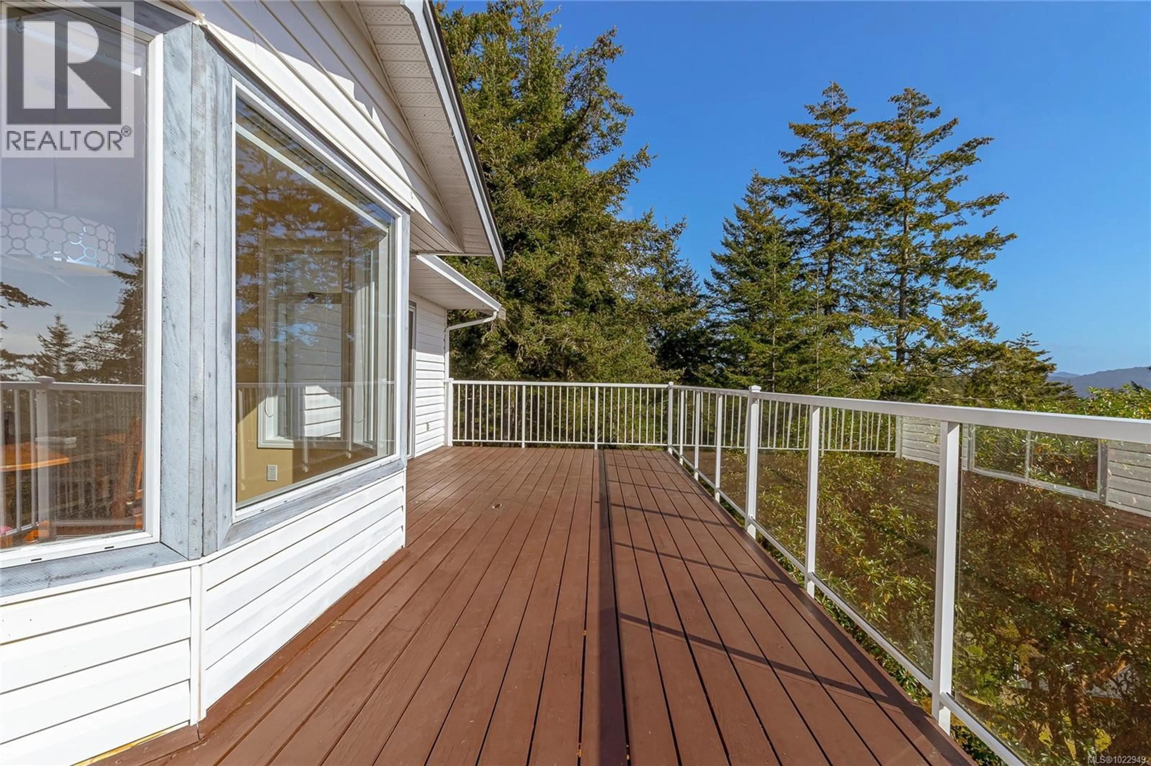 Patio, forest/trees view for 2270 HENLYN DRIVE, Sooke British Columbia V9Z0N5