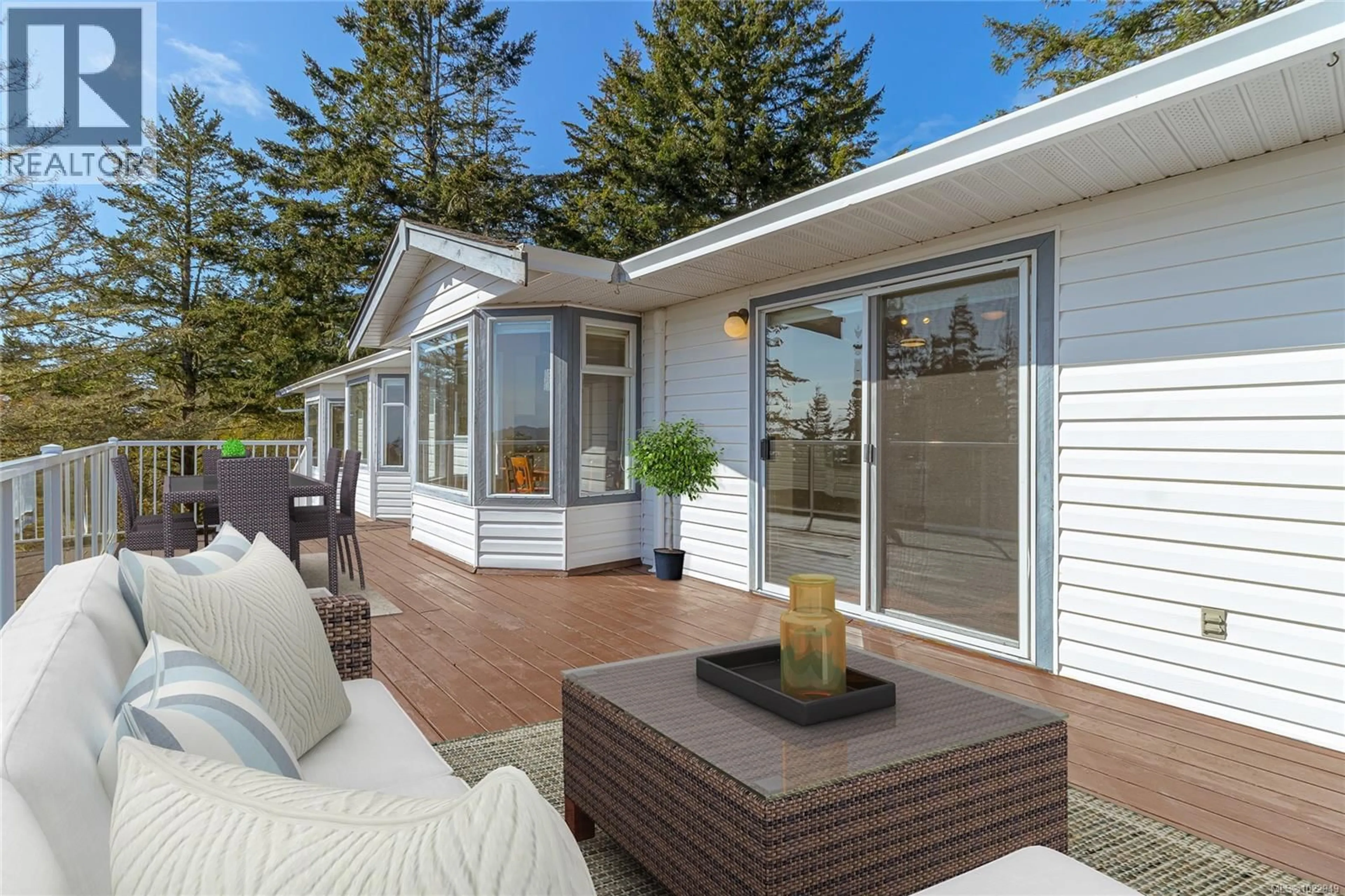 Patio, water/lake/river/ocean view for 2270 HENLYN DRIVE, Sooke British Columbia V9Z0N5