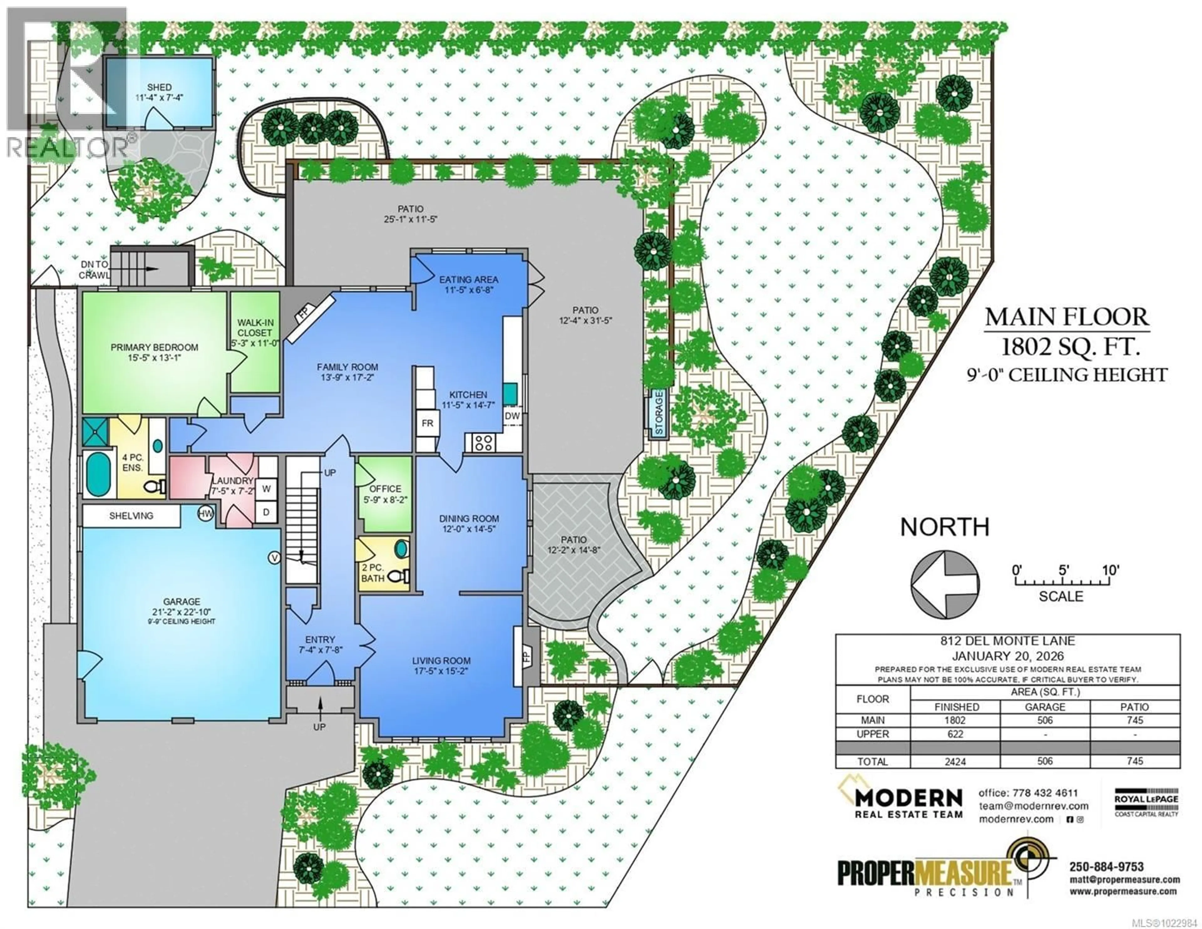 Floor plan for 812 DEL MONTE LANE, Saanich British Columbia V8Y3H2