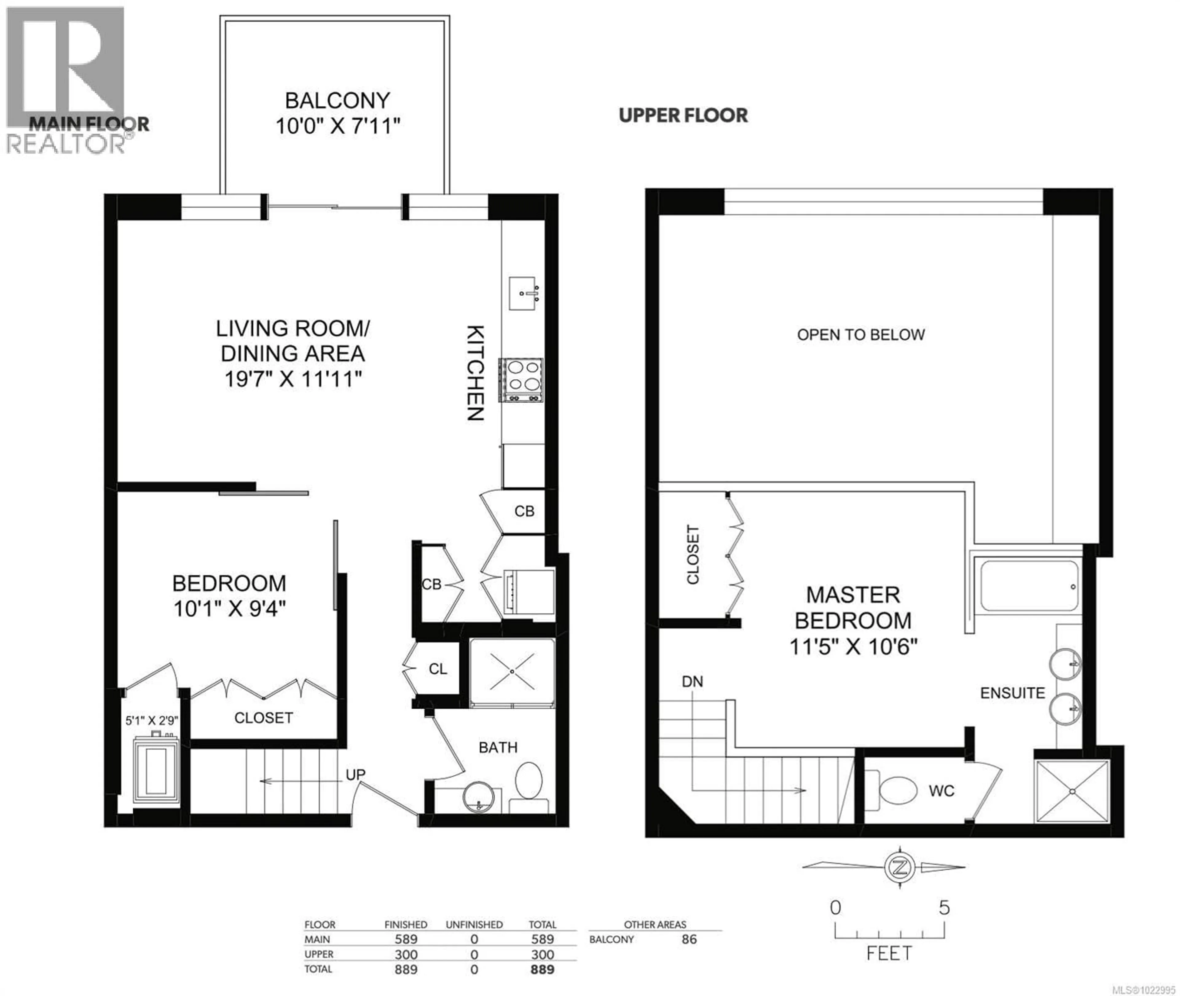 Floor plan for 438 - 770 FISGARD STREET, Victoria British Columbia V8W0B8