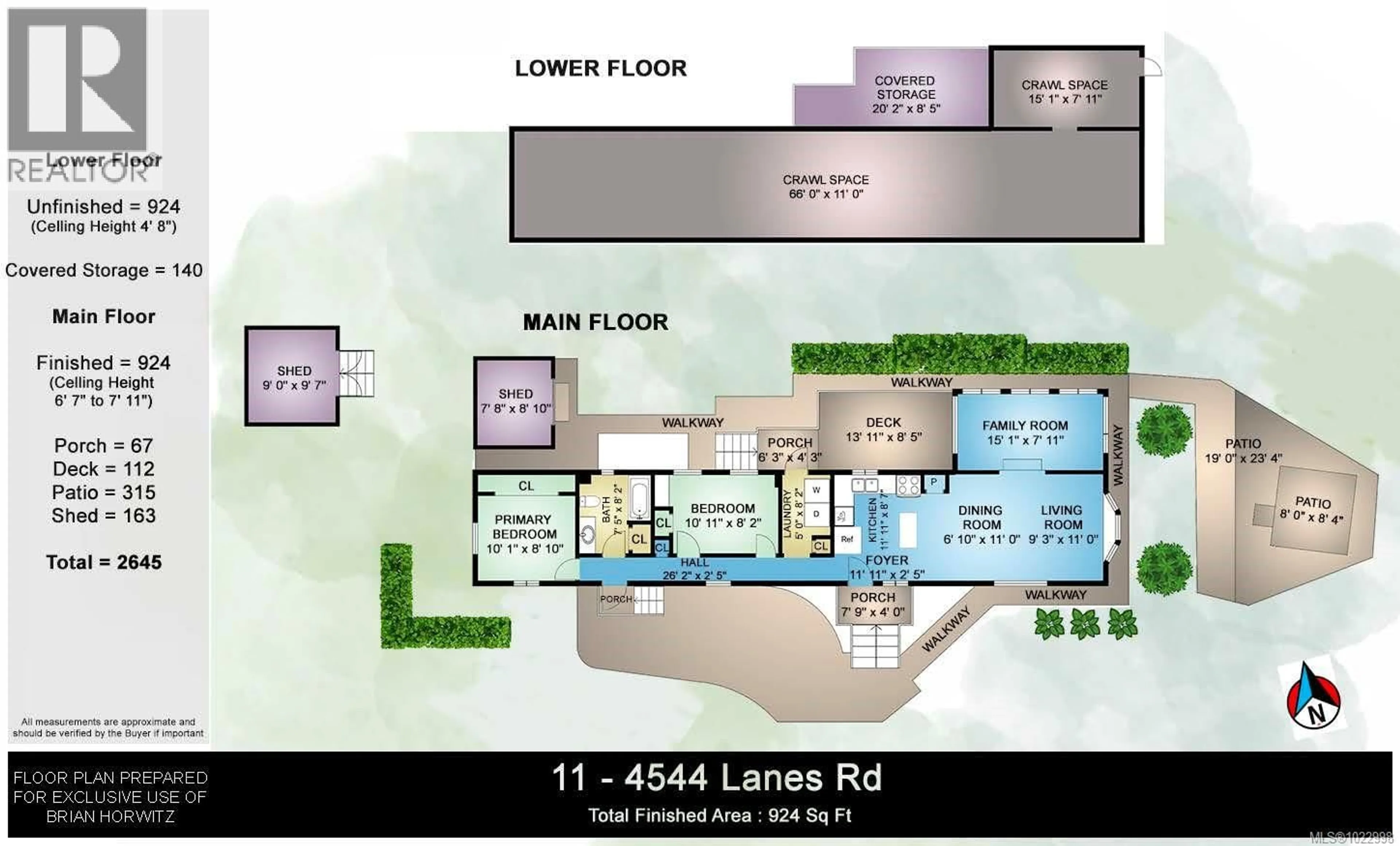 Floor plan for 11 - 4544 LANES ROAD, Cowichan Bay British Columbia V0R1N2