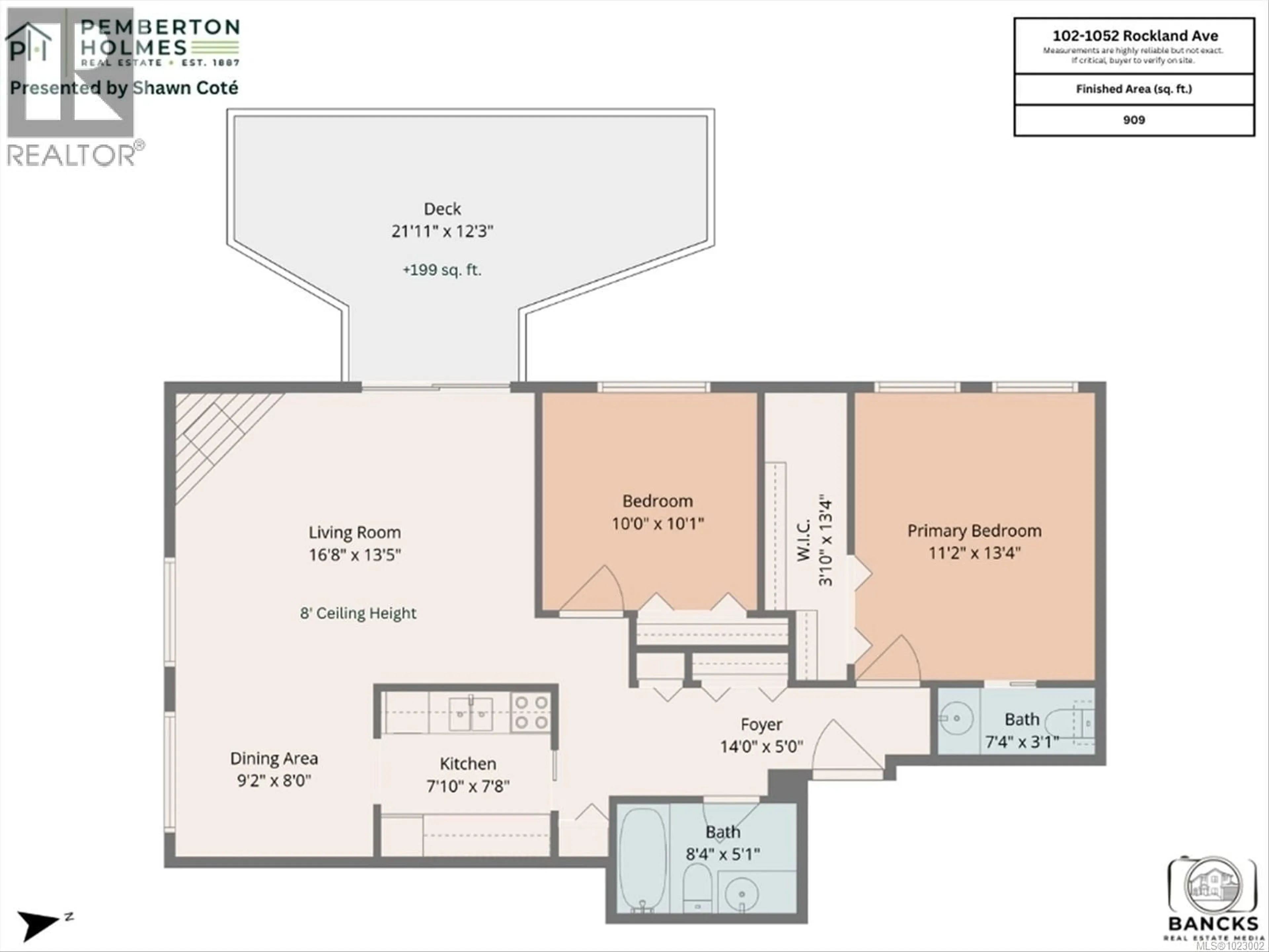 Floor plan for 102 - 1052 ROCKLAND AVENUE, Victoria British Columbia V8V3H5