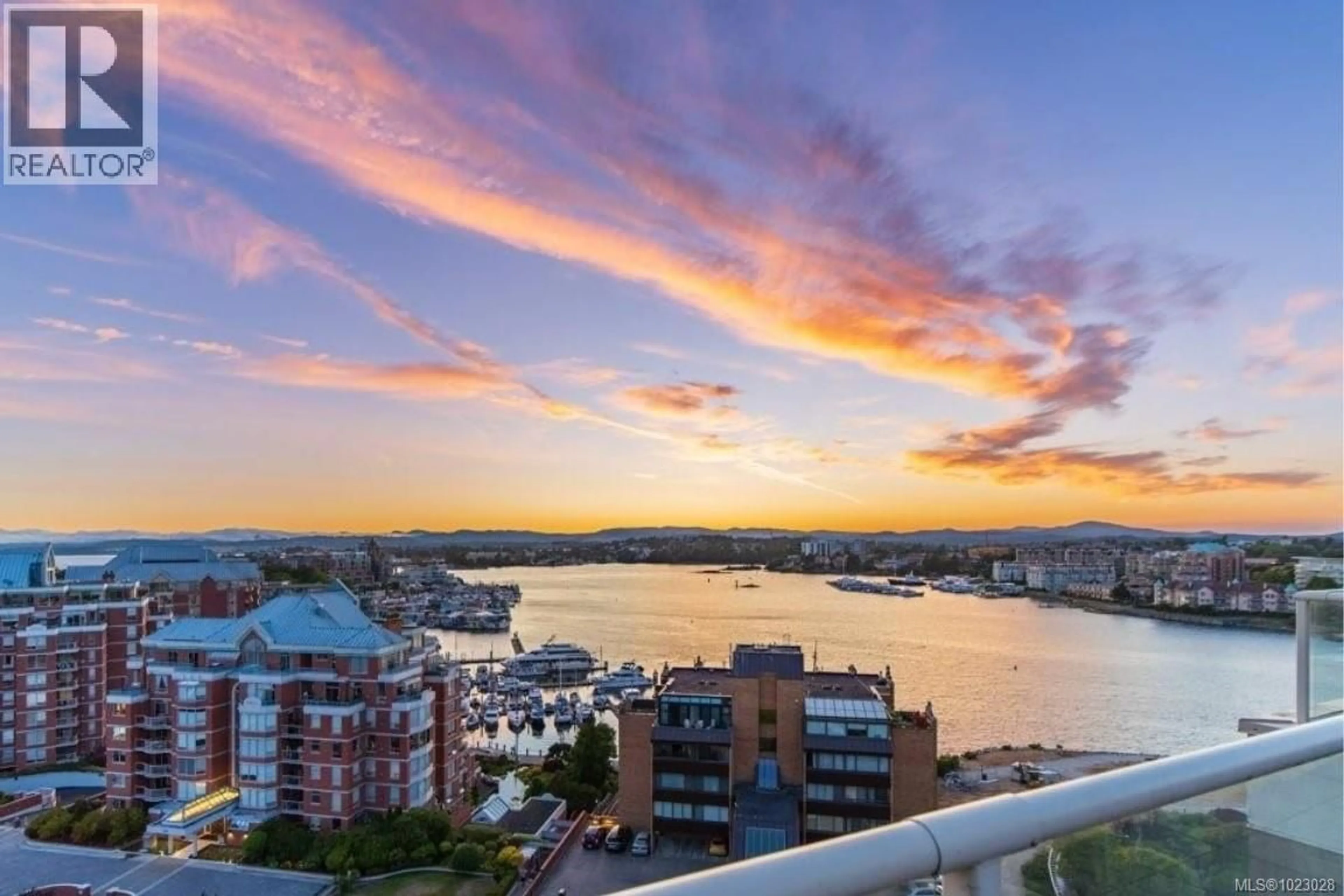 Balcony in the apartment, water/lake/river/ocean view for 1102 - 225 BELLEVILLE STREET, Victoria British Columbia V8V4T9