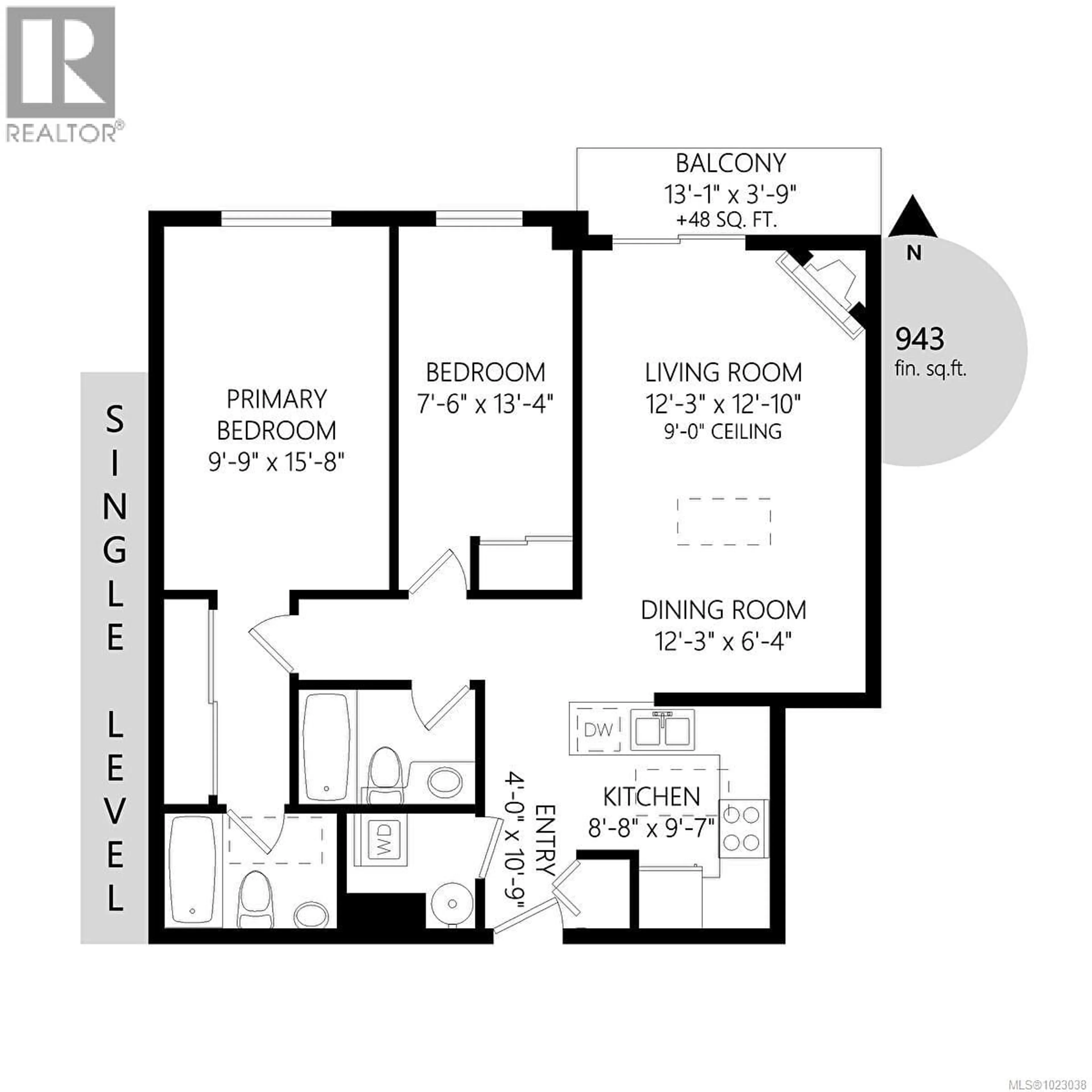 Floor plan for PH 10 - 1371 HILLSIDE AVENUE, Victoria British Columbia V8T2B3