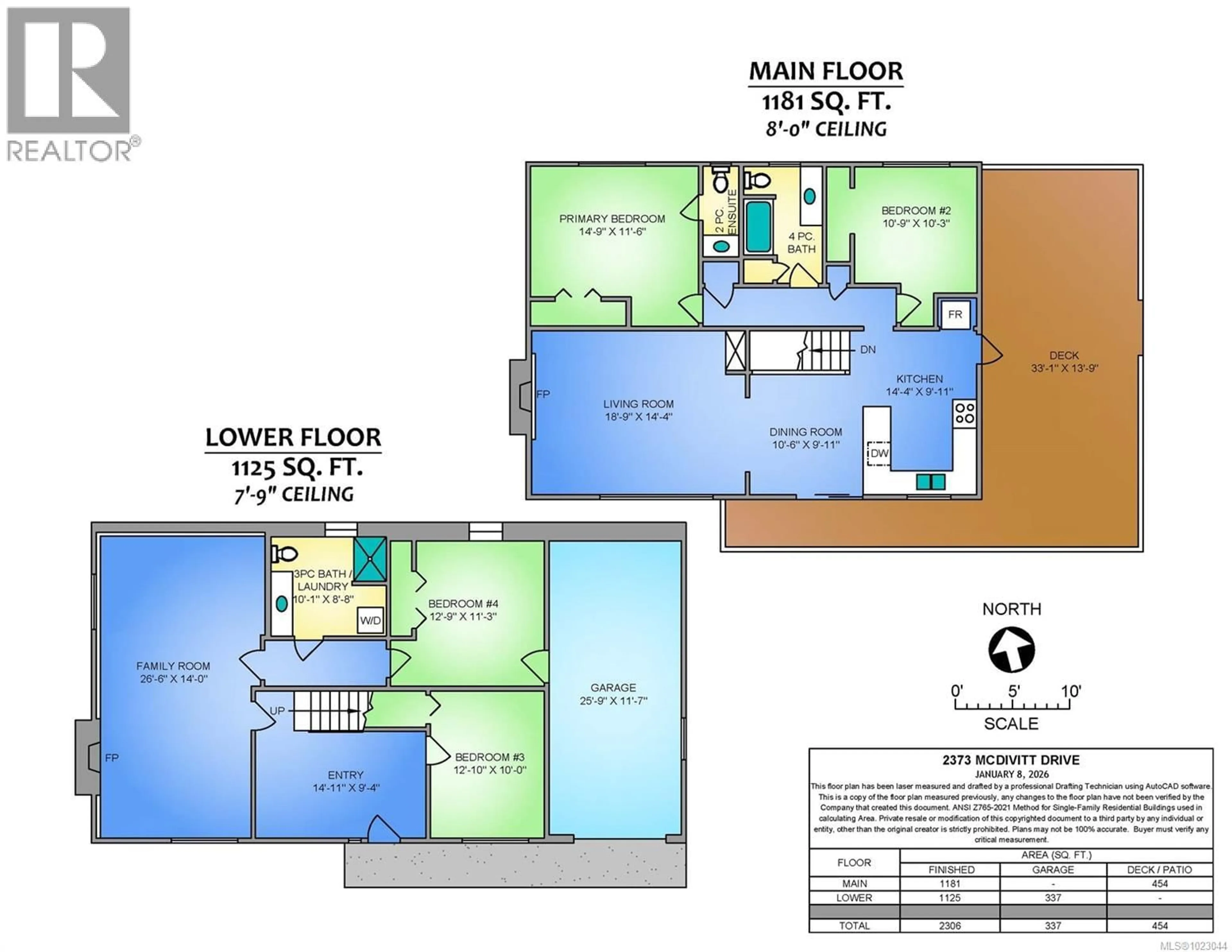 Floor plan for 2373 MCDIVITT DRIVE, Nanoose Bay British Columbia V9P9E6