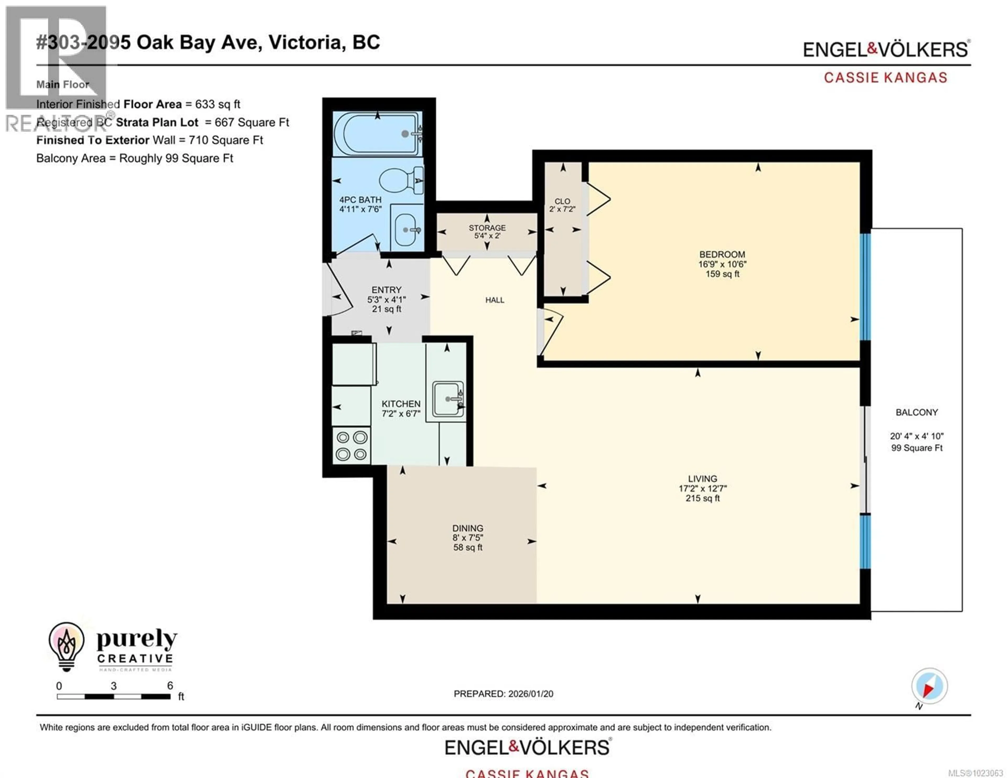 Floor plan for 303 - 2095 OAK BAY AVENUE, Oak Bay British Columbia V8R1E6