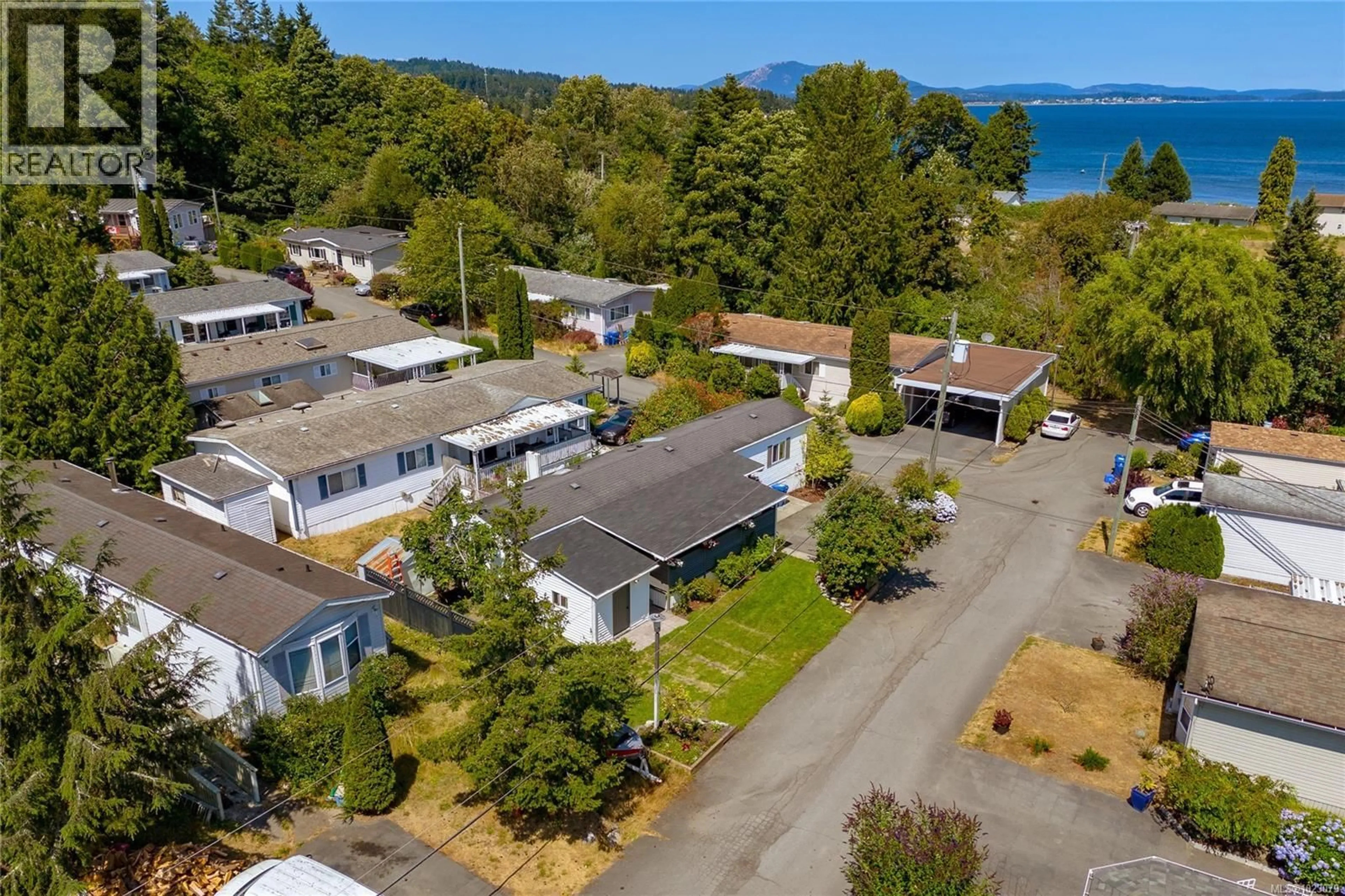 A pic from outside/outdoor area/front of a property/back of a property/a pic from drone, water/lake/river/ocean view for 410 - 2850 STAUTW ROAD, Central Saanich British Columbia V8M2C9