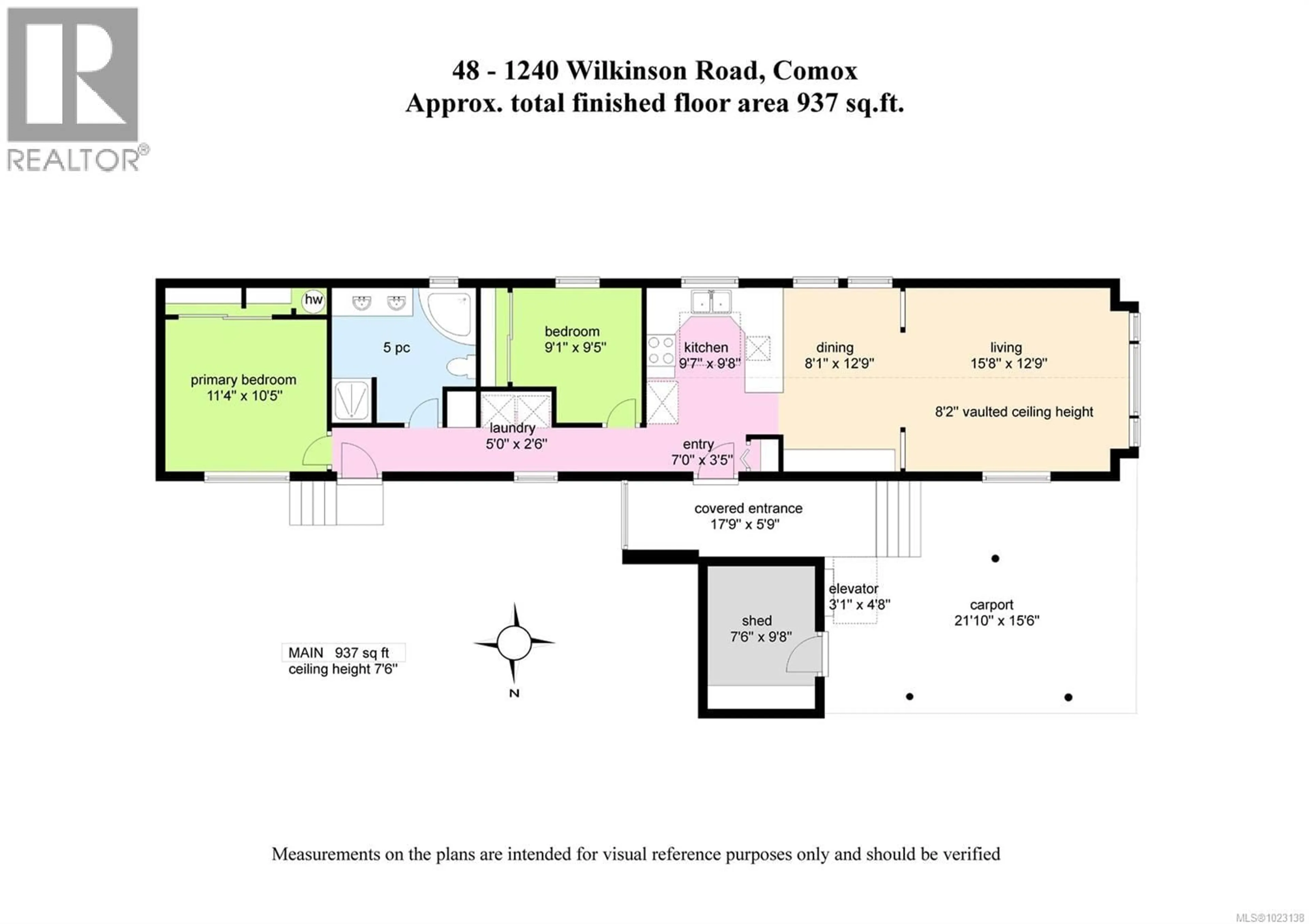 Floor plan for 48 - 1240 WILKINSON ROAD, Comox British Columbia V9M3X8