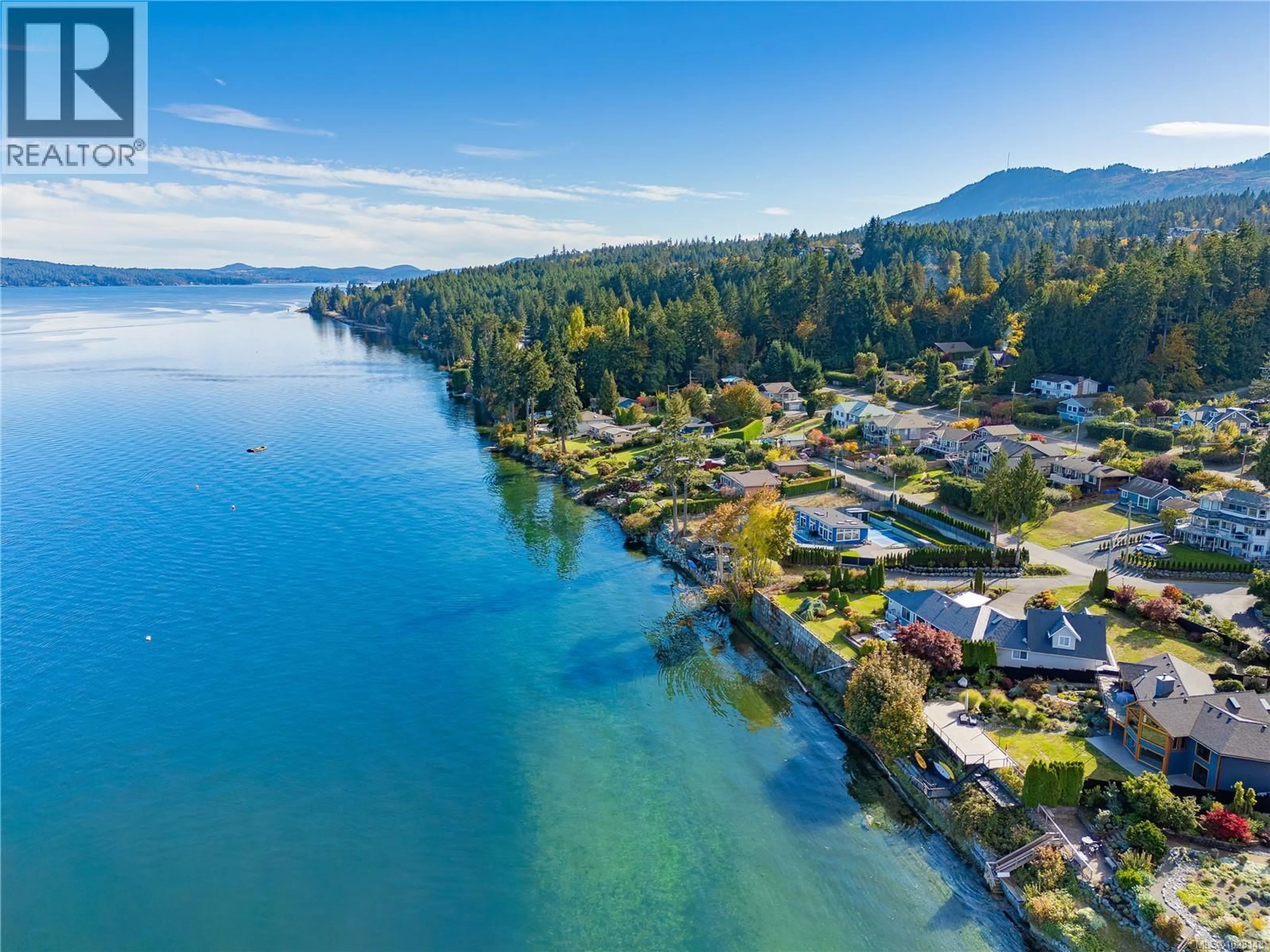 A pic from outside/outdoor area/front of a property/back of a property/a pic from drone, water/lake/river/ocean view for 2509 MILL BAY ROAD, Mill Bay British Columbia V8H1C6