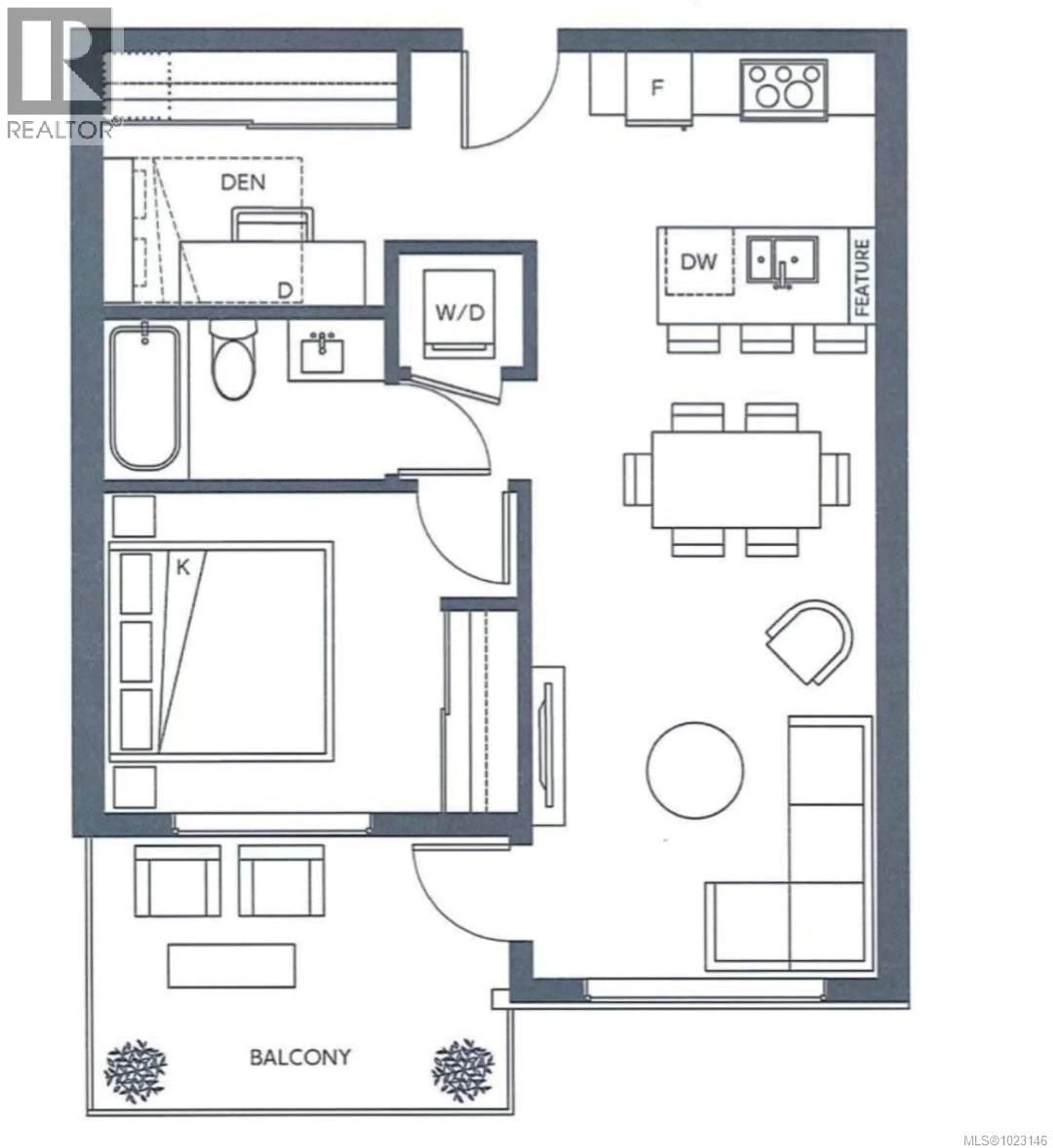 Floor plan for 206 - 1588 NORTH DAIRY ROAD, Saanich British Columbia V8T3V4