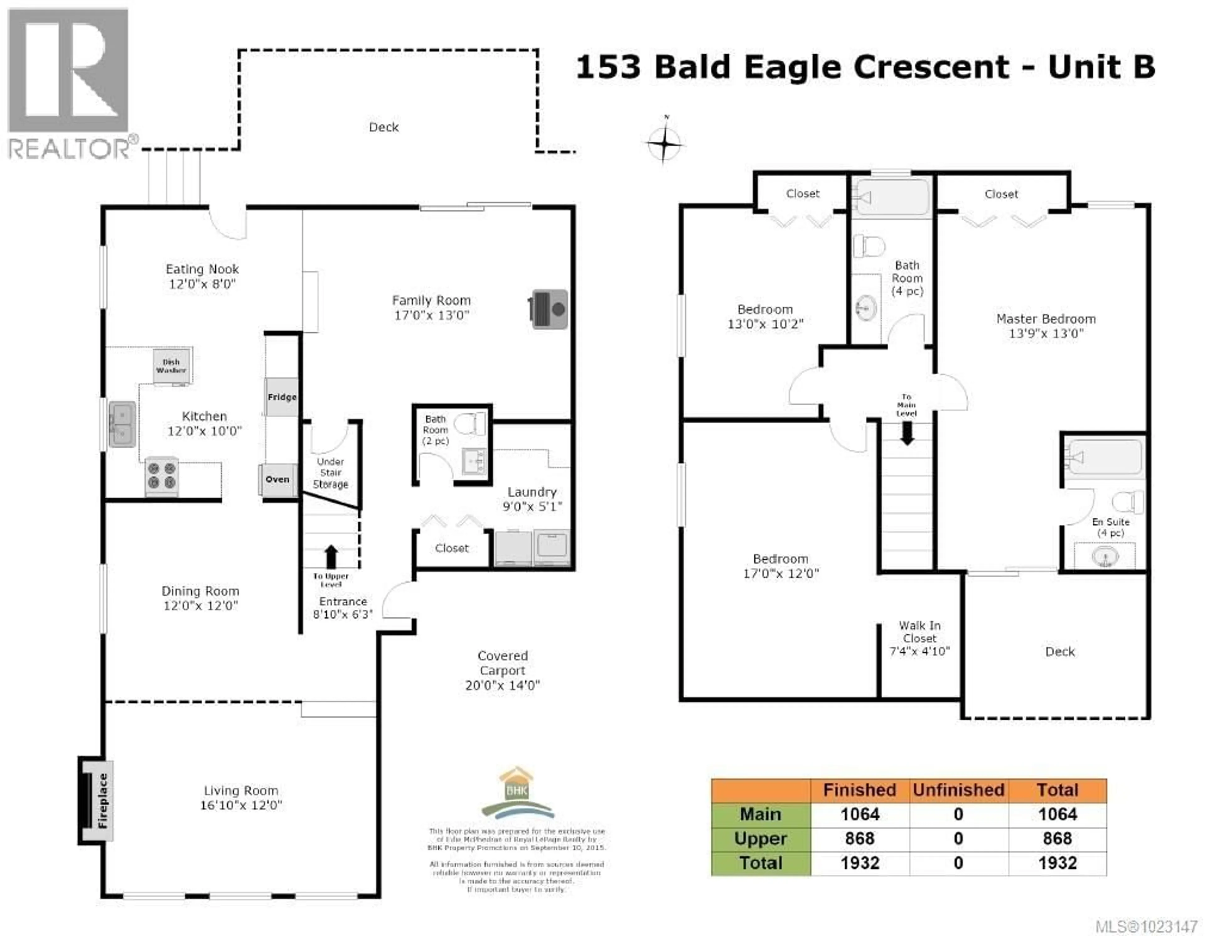 Floor plan for A & B - 153 BALD EAGLE CRESCENT, Bowser British Columbia V0R1G0