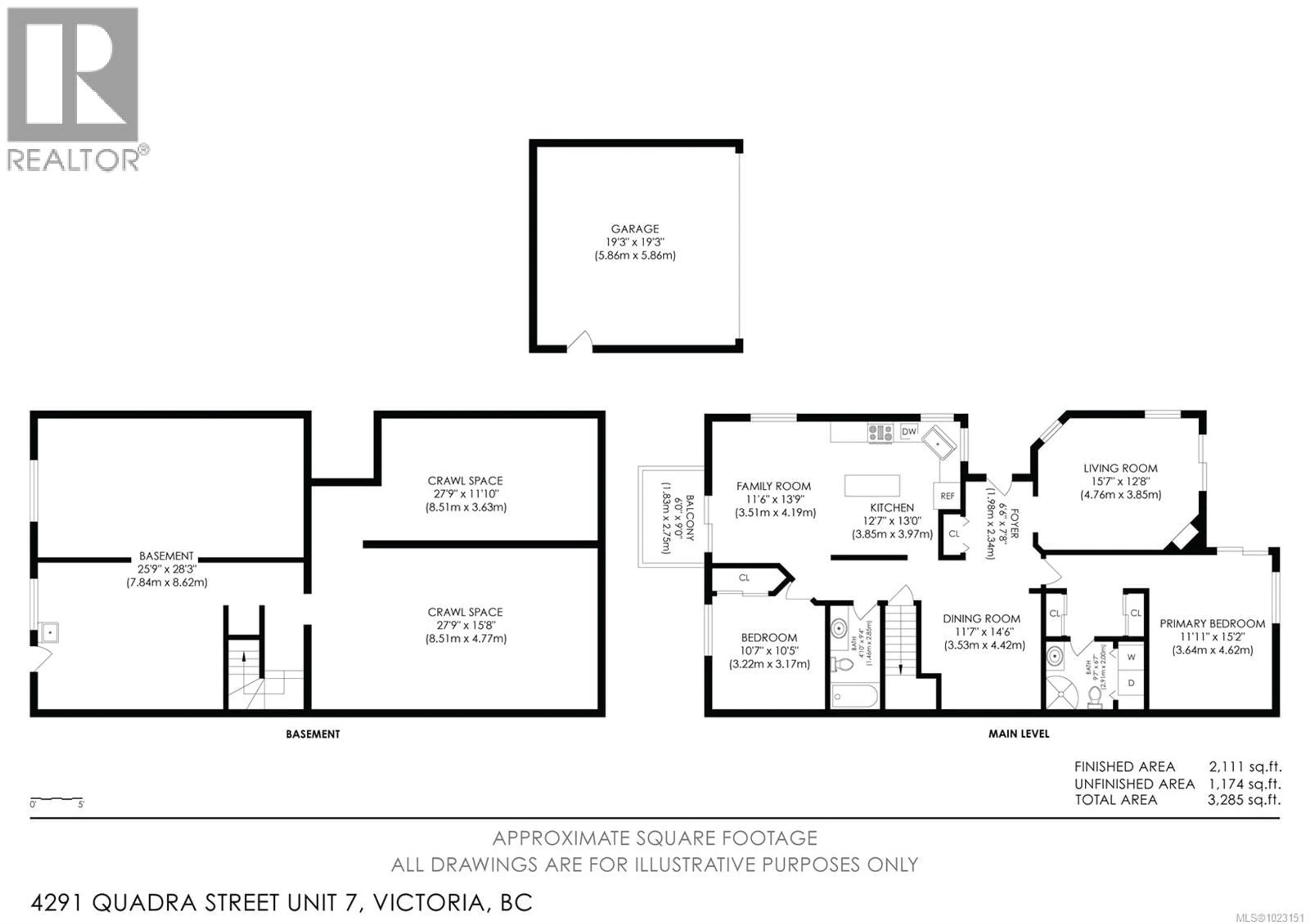Floor plan for 7 - 4291 QUADRA STREET, Saanich British Columbia V8X1L5
